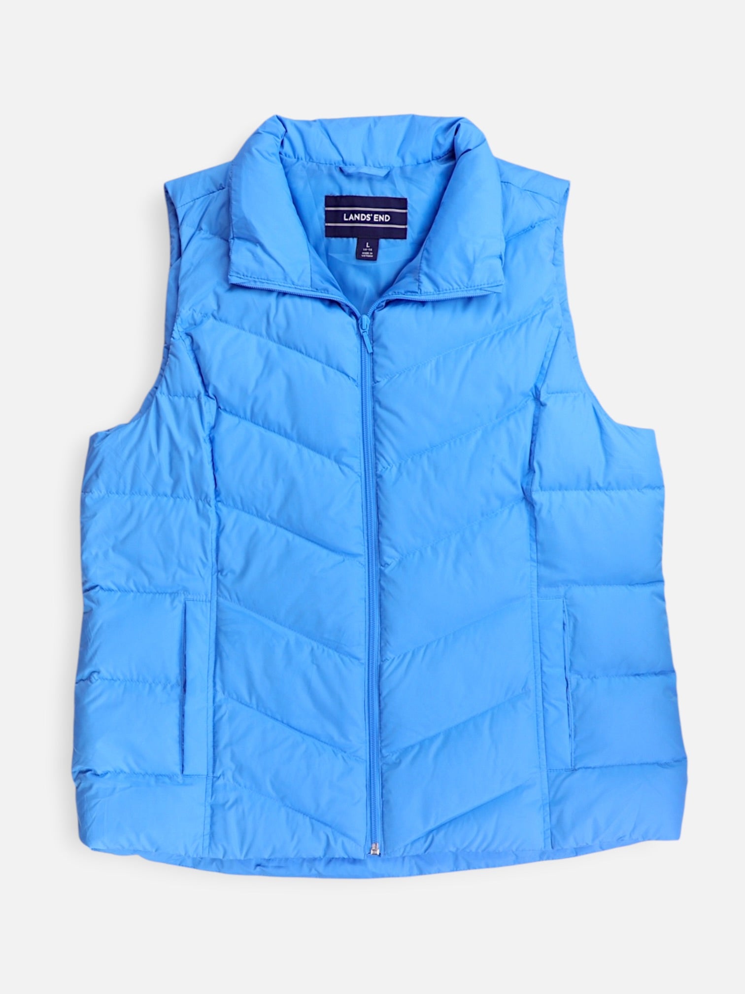 LANDS END Chaleco Puffer - Hombre - Large