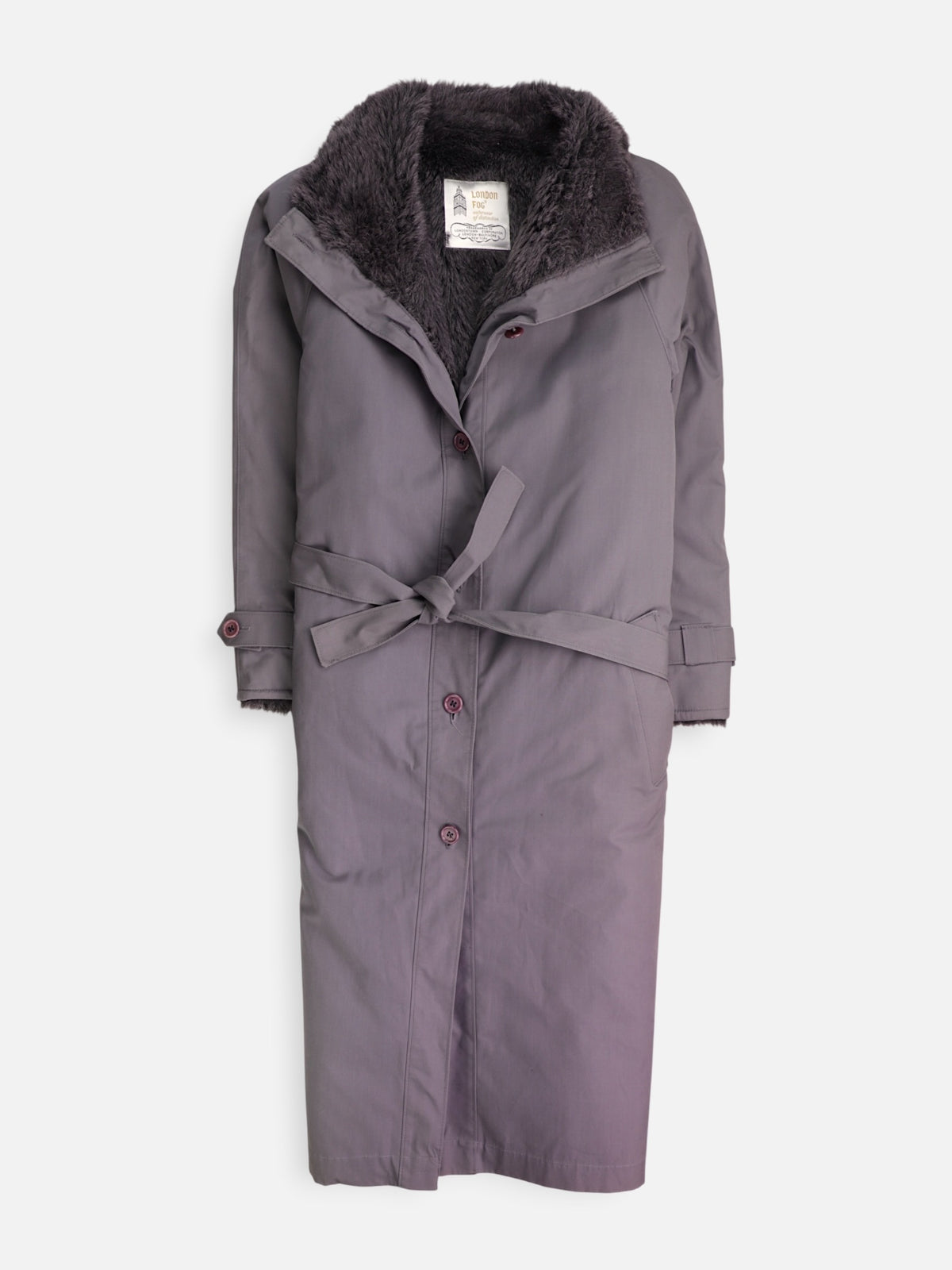 LONDON FOG Abrigo Trench Coat Casual - Mujer - 8R