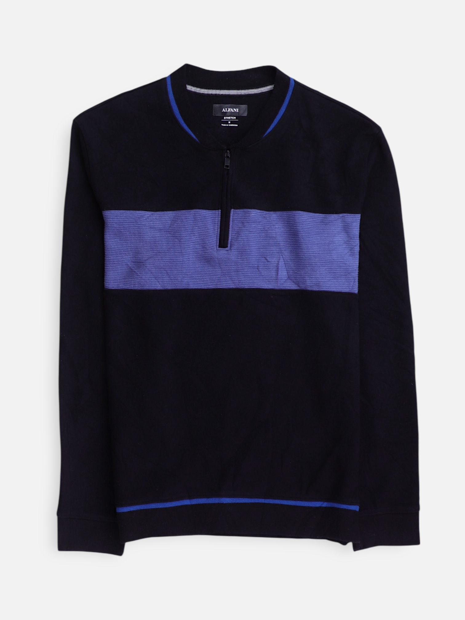 ALFANI Sudadera Fleece Color Block - Hombre - Medium