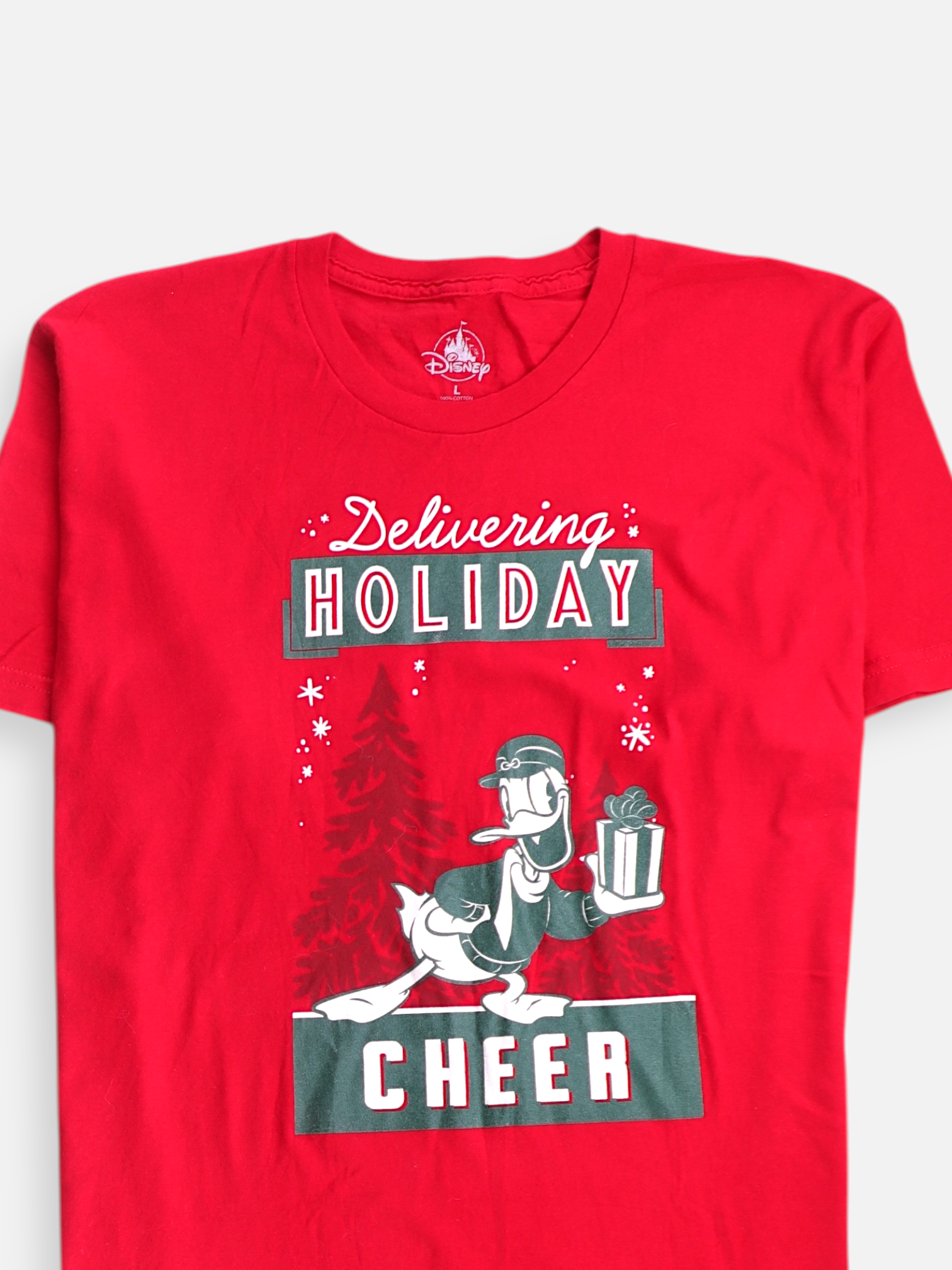 Disney Camiseta Navideño - Hombre - Large