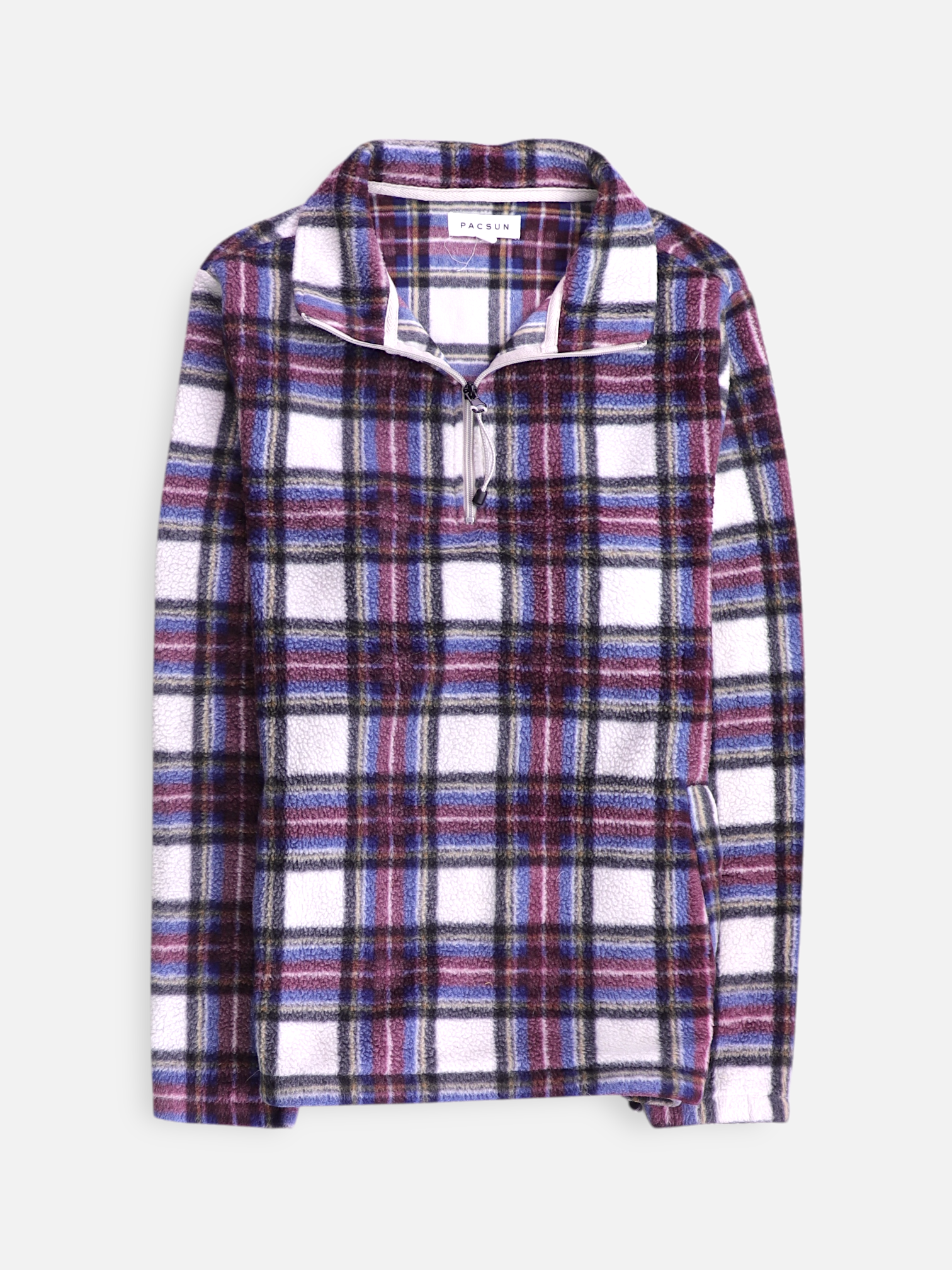 PACSUN Sueter Fleece Color Block - Mujer - Small