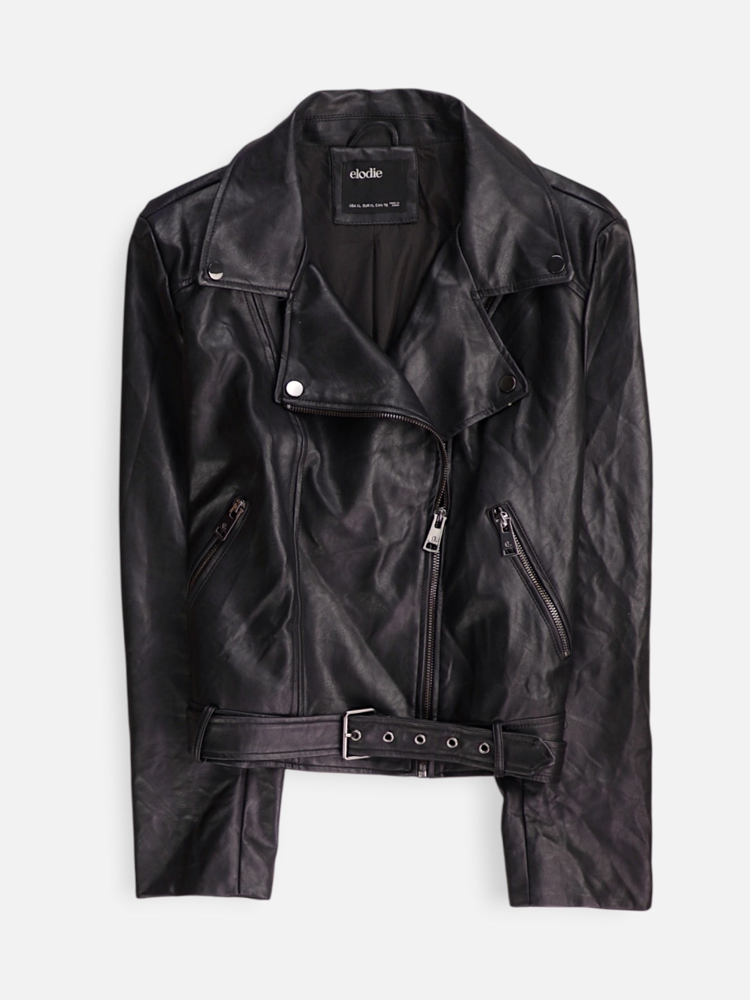 Chaqueta Cuero Basic - Mujer - XL