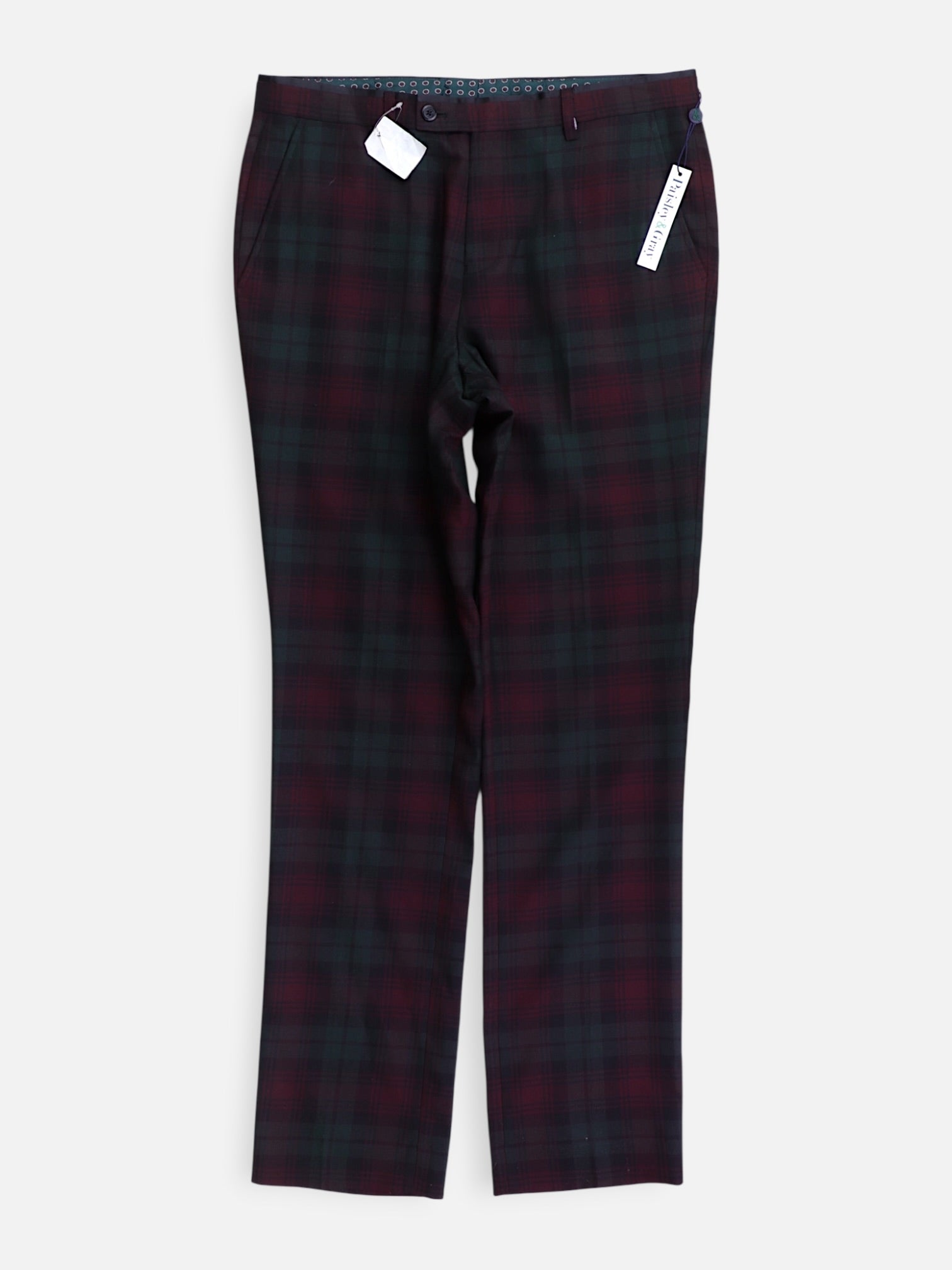 Pantalon Regular Fit Plaid Types - Hombre - 32x32
