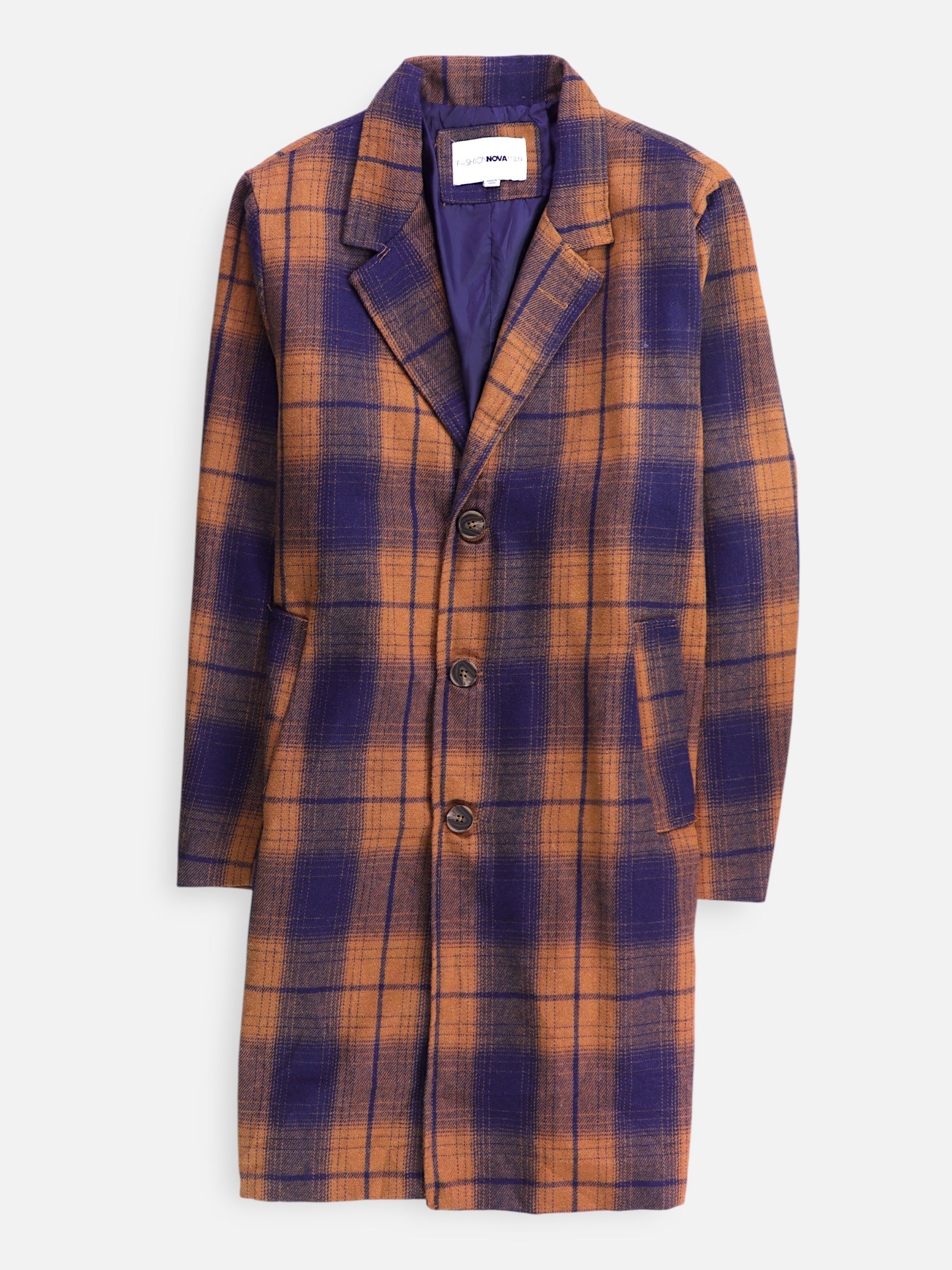 Fashionnova Abrigo Single breasted trench Casual - Hombre - XL