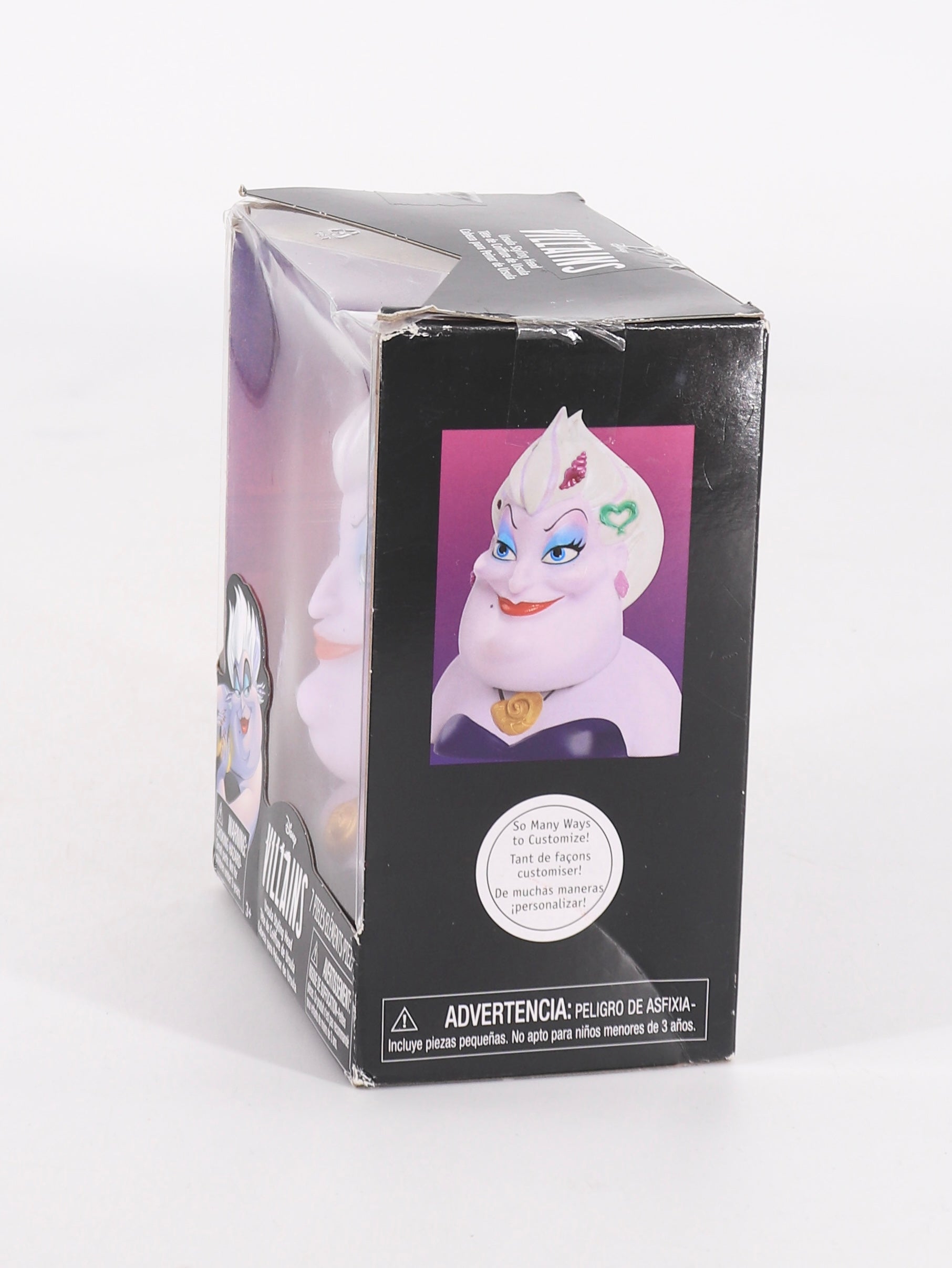 Juguete Cabeza para Peinar Úrsula la Sirenita Disney Villanos - Niña - Talla Única (One Size)