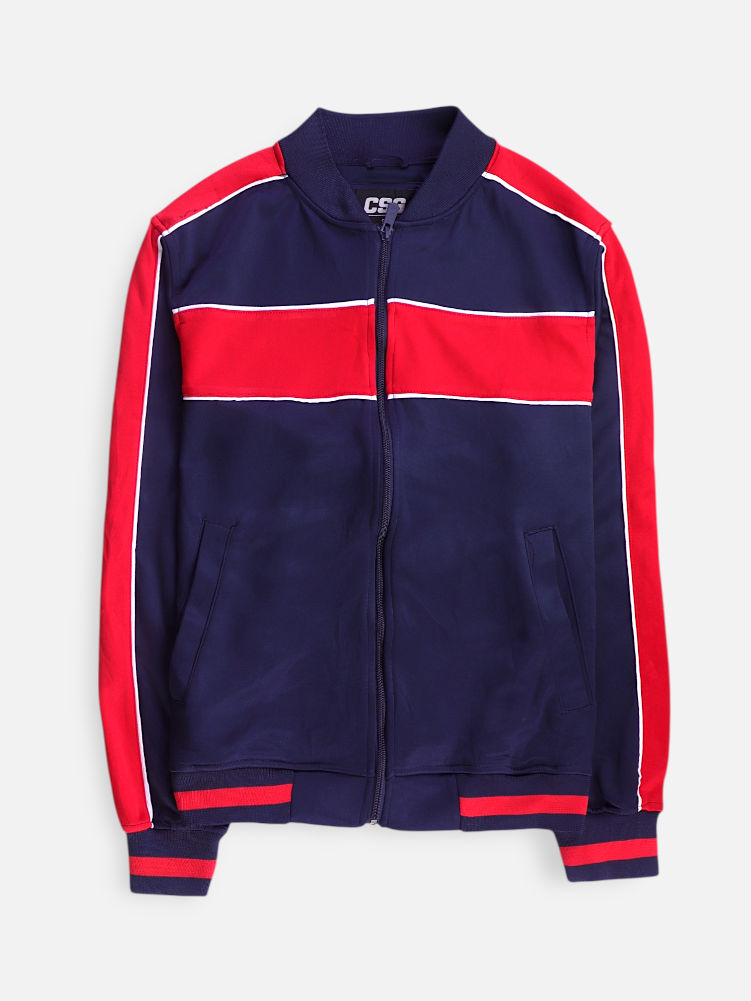 Sudadera Fleece Color Block - Hombre - Small