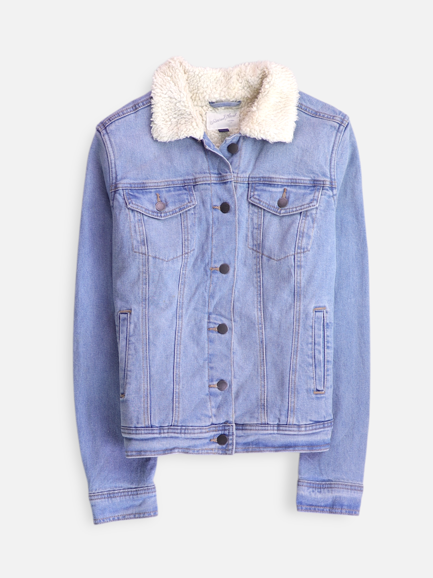 Universal Thread Chaqueta Sherpa Trucker Denim - Mujer - Medium