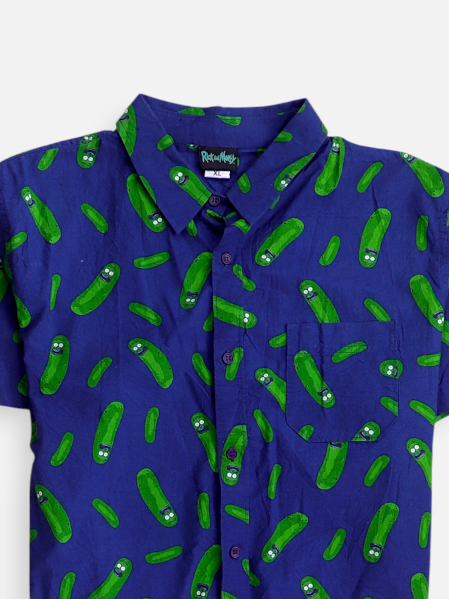 Rick & Morty Camisa Animado - Hombre - XL