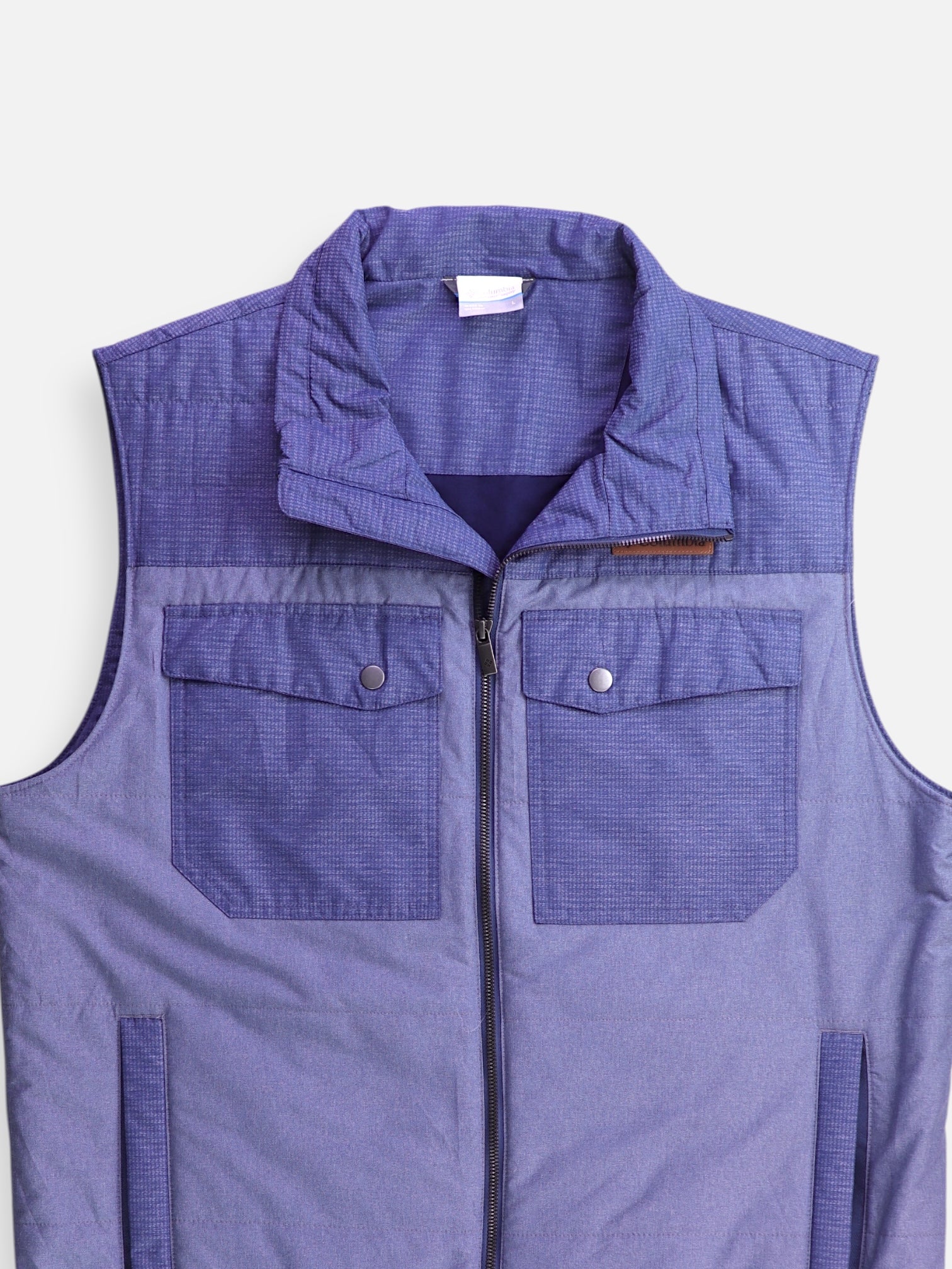 Columbia Chaleco Color Block - Hombre - Large