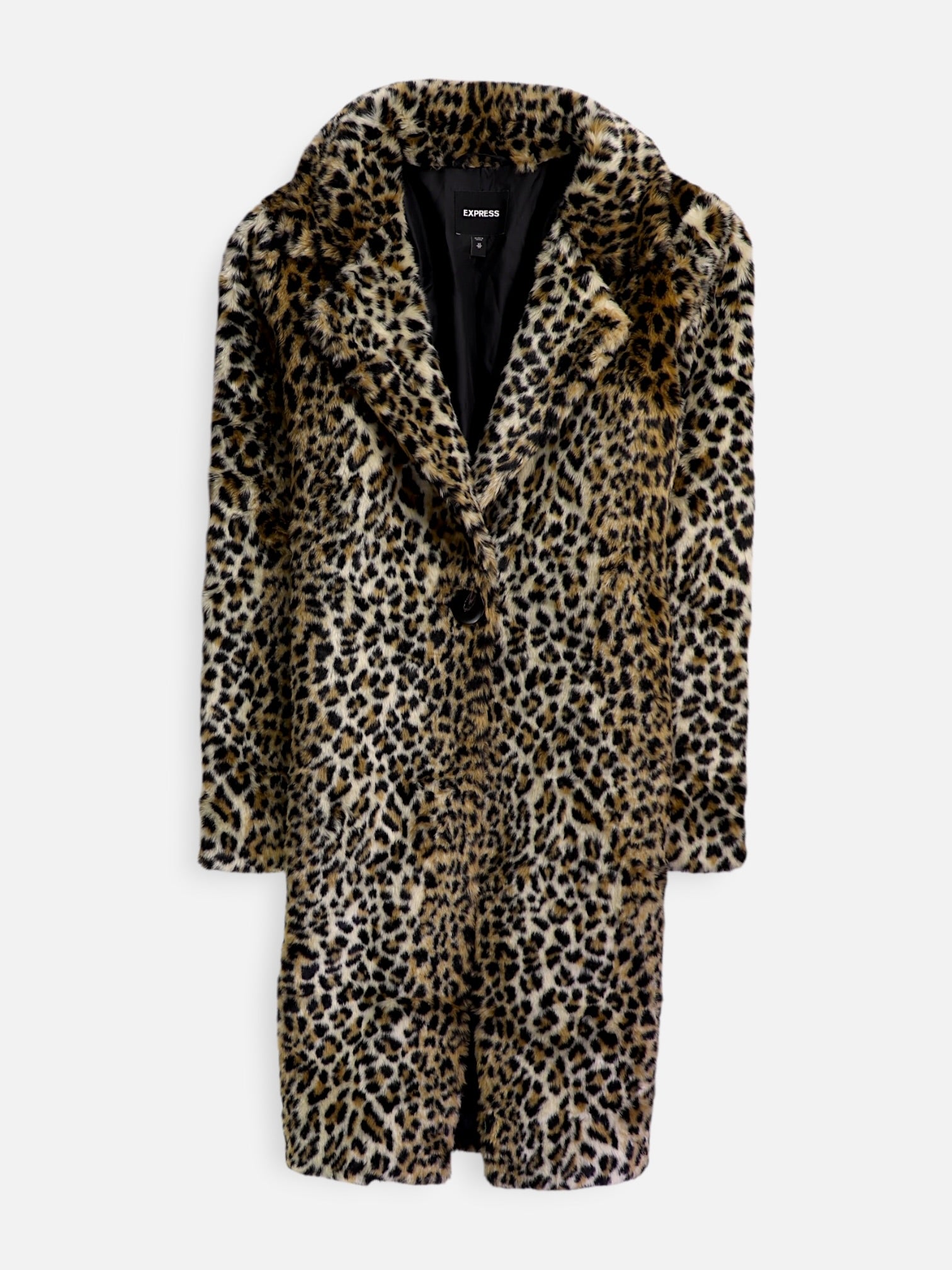 EXPRESS Abrigo Casual Animal Print - Mujer - XS