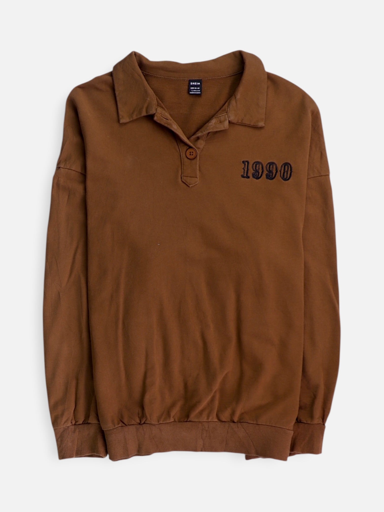 SHEIN Sudadera Fleece Basic - Hombre - Large