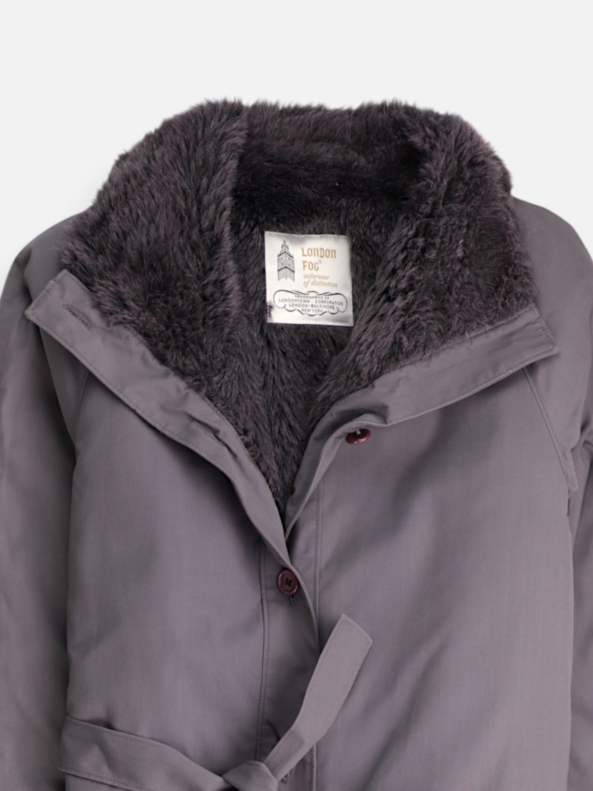 LONDON FOG Abrigo Trench Coat Casual - Mujer - 8R