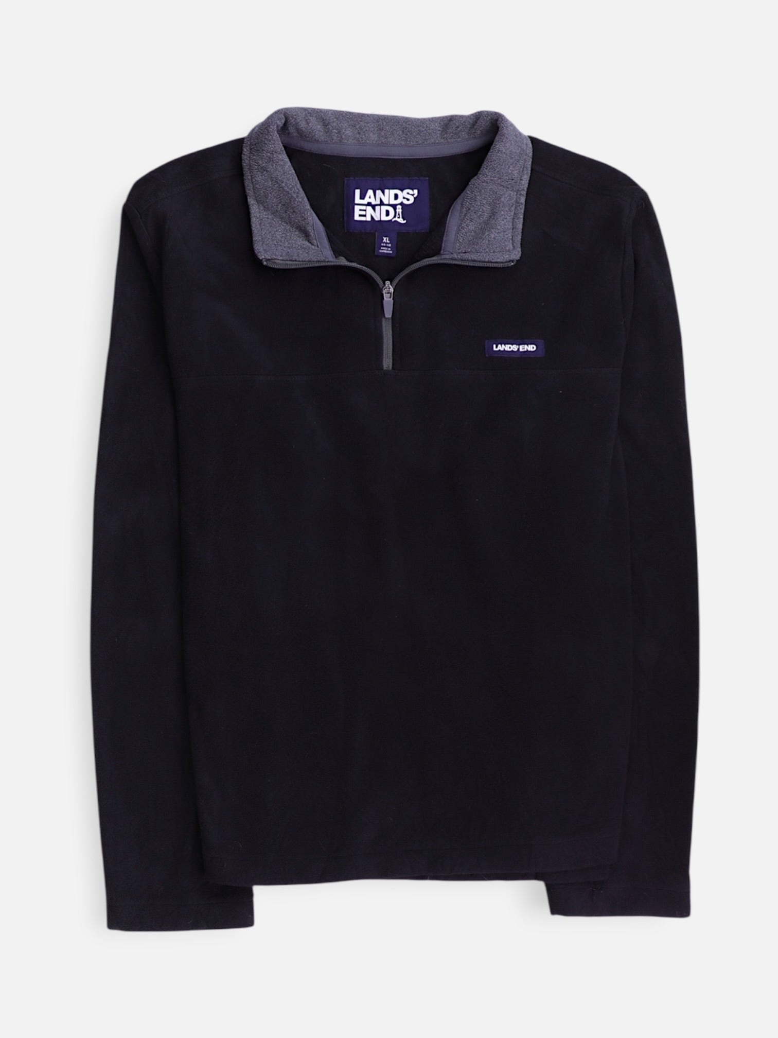 LANDS END Sueter Fleece Casual - Hombre - XL