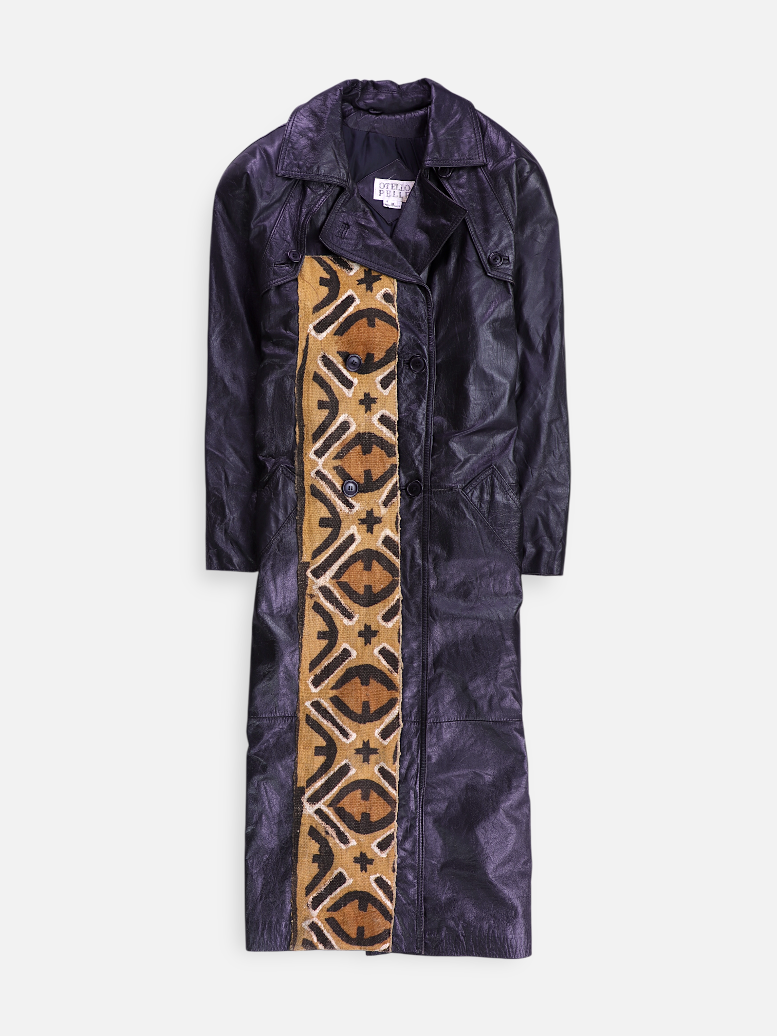 Abrigo Trench Coat Cuero - Mujer - Medium