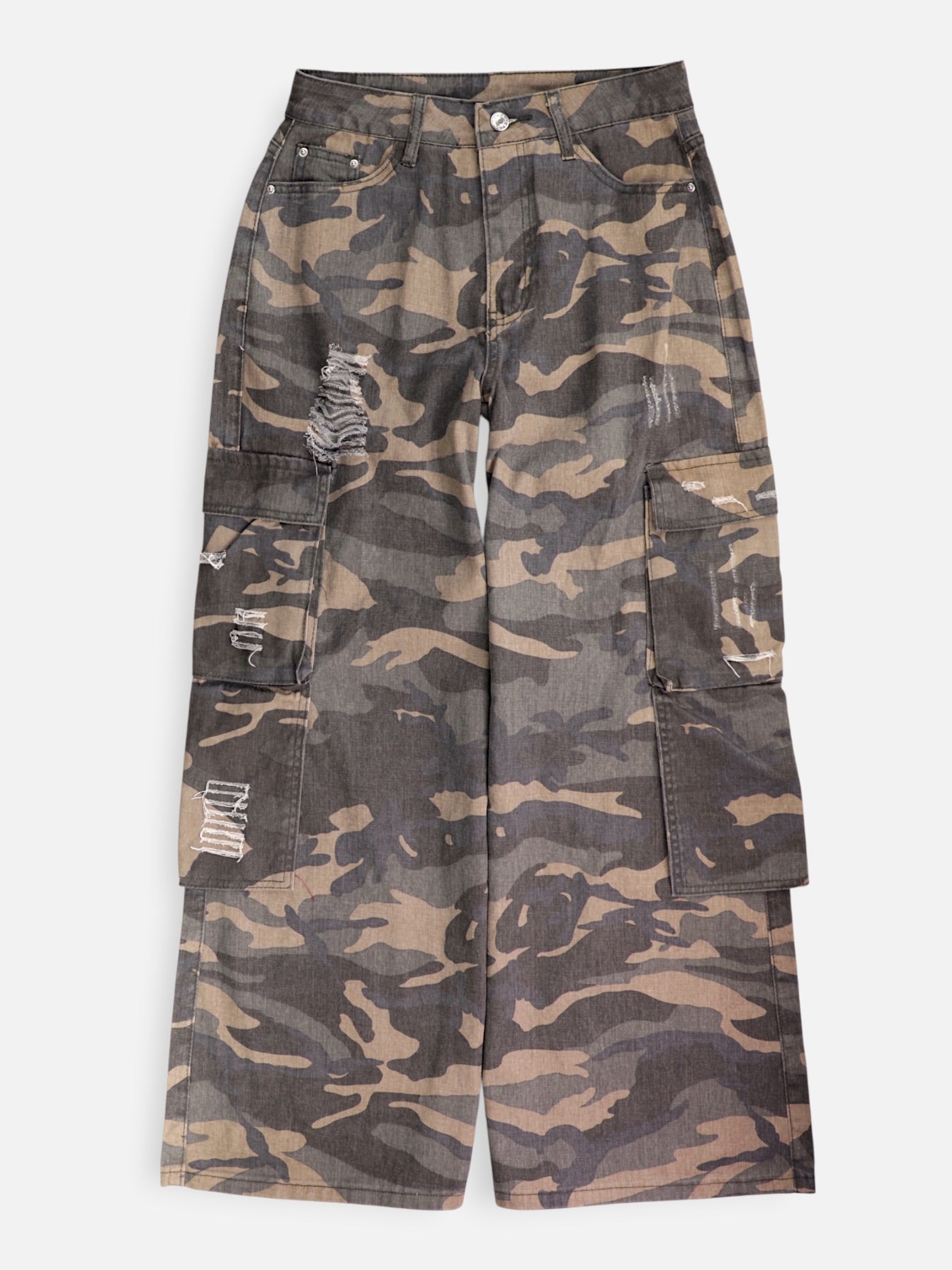 Pantalon Regular Fit Cargo - Mujer - Small