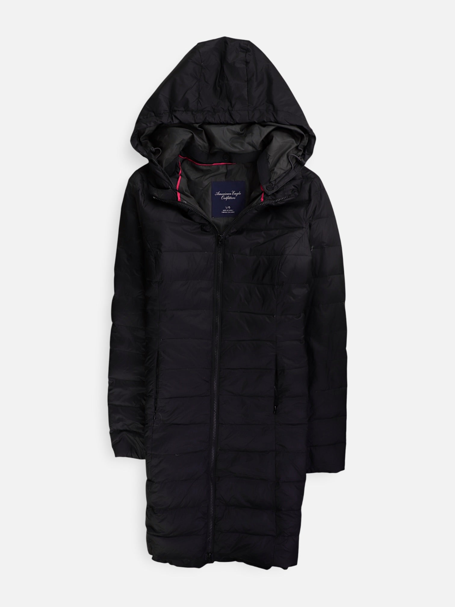 American Eagle Abrigo Impermeable Puffer - Mujer - Large