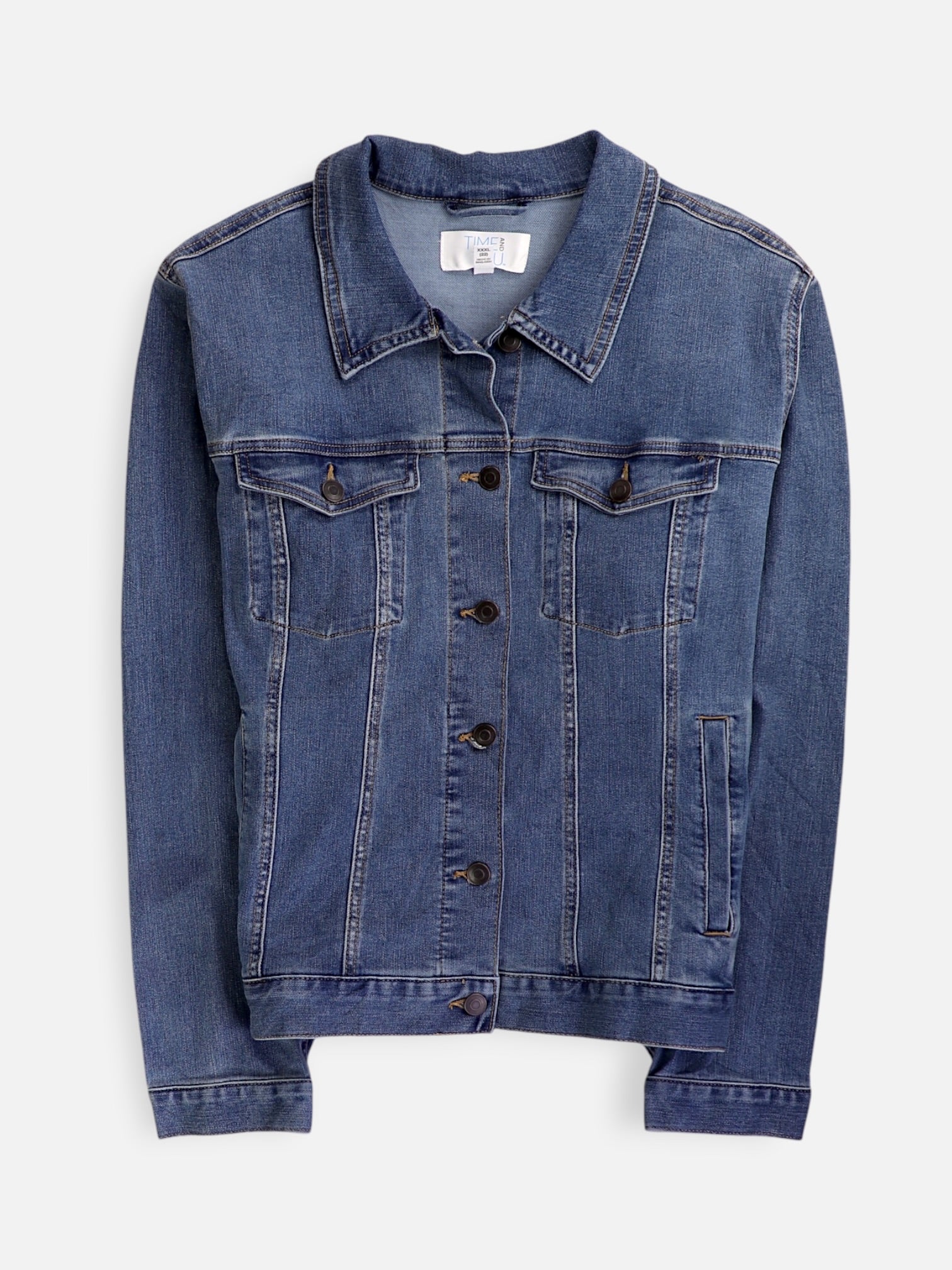 TIME THRU Chaqueta Denim Basic - Mujer - 3XL