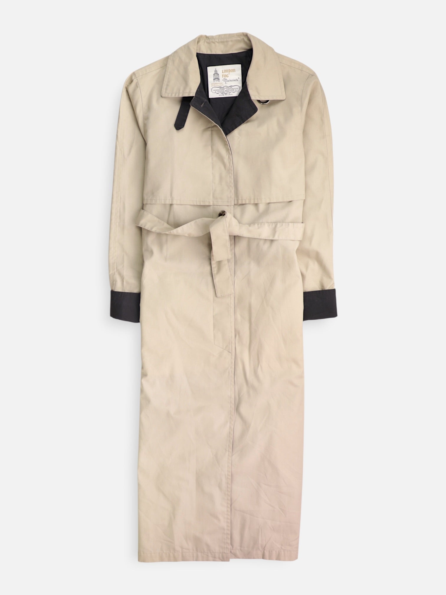 LONDON FOG Abrigo Trench Coat Casual - Mujer - 8R