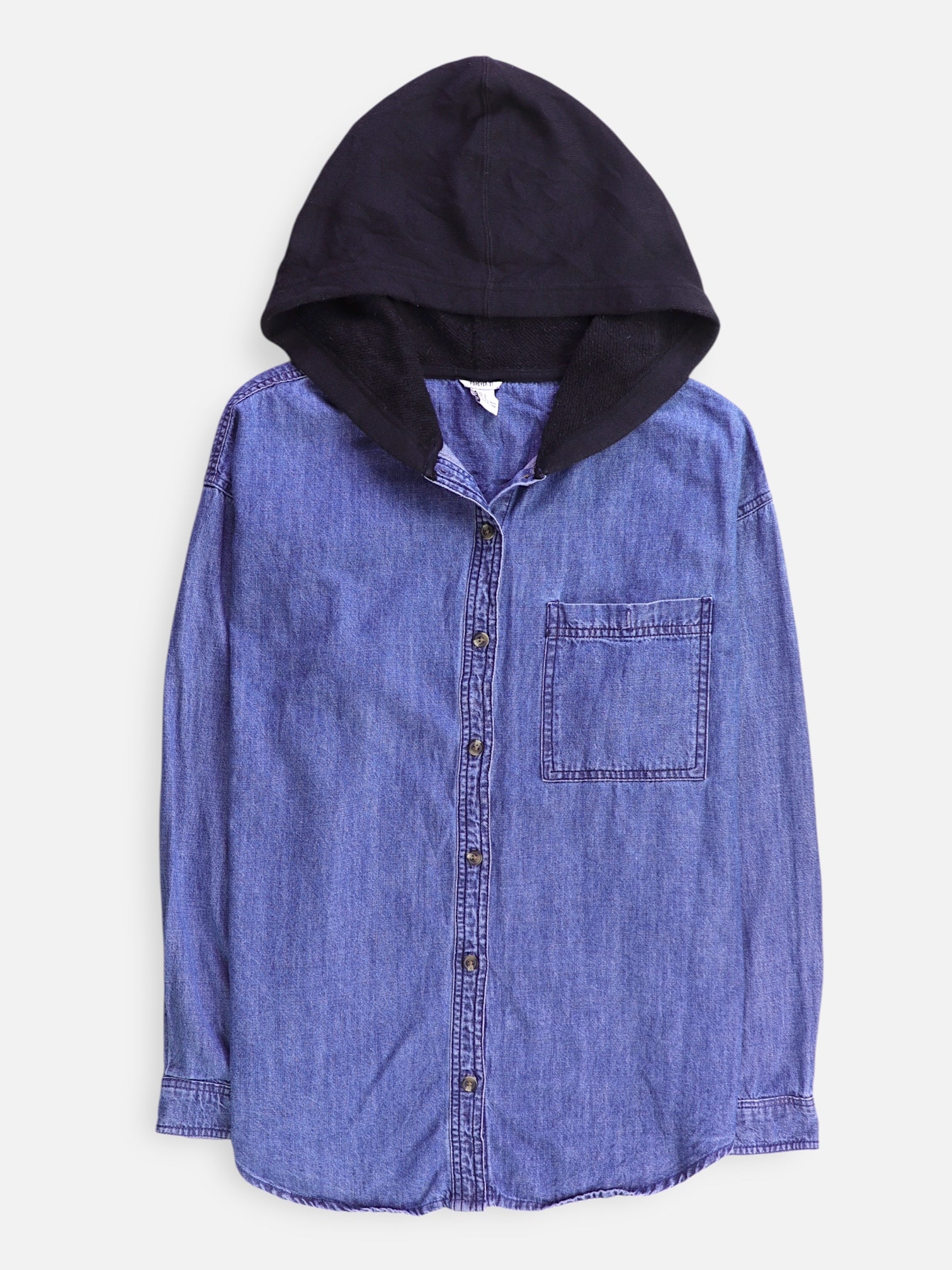 Forever 21 Chaqueta Sobrecamisa Denim - Hombre - Small