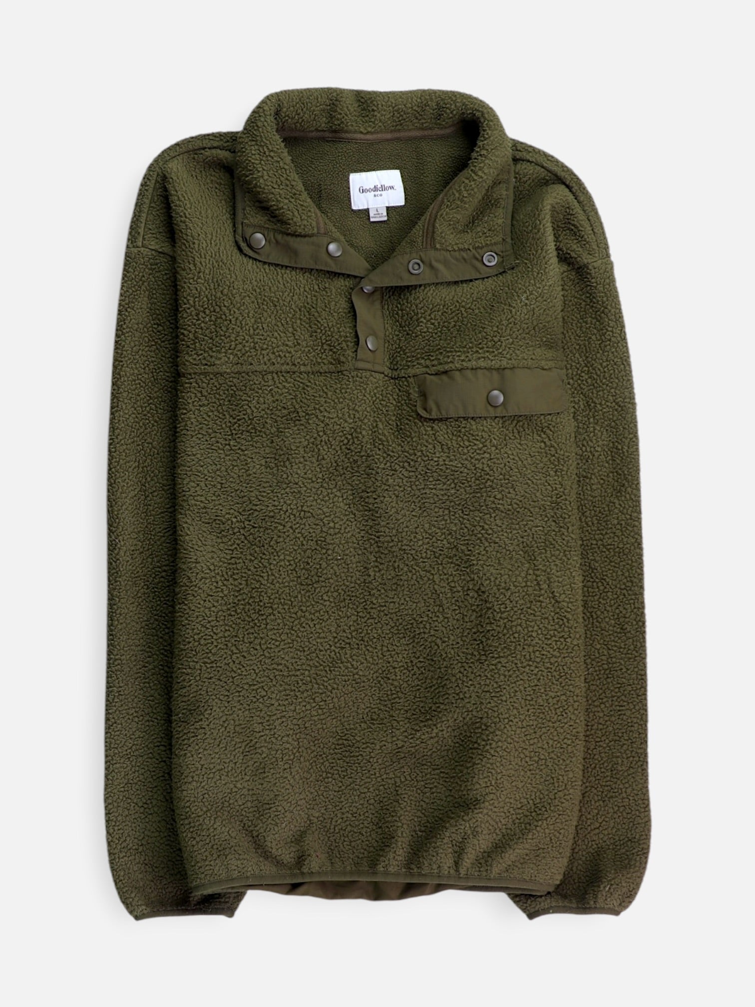 Goodiefellow Sueter Fleece Casual - Hombre - Large