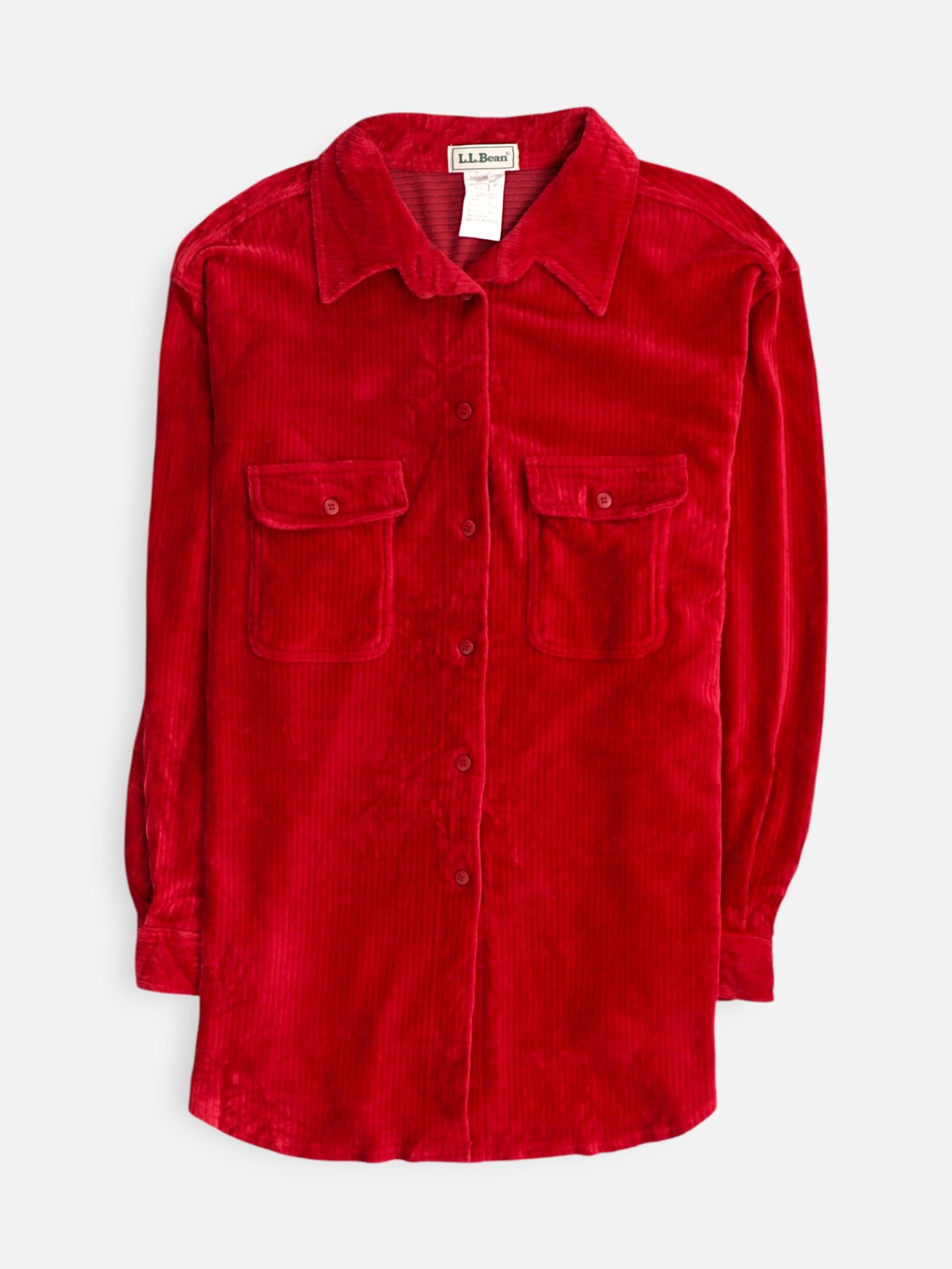 LL BEAN Chaqueta Sobrecamisa Basic - Mujer - Large