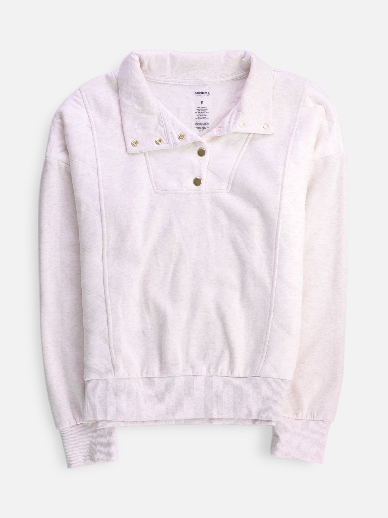 SONOMA Sudadera Fleece Basic - Mujer - Small