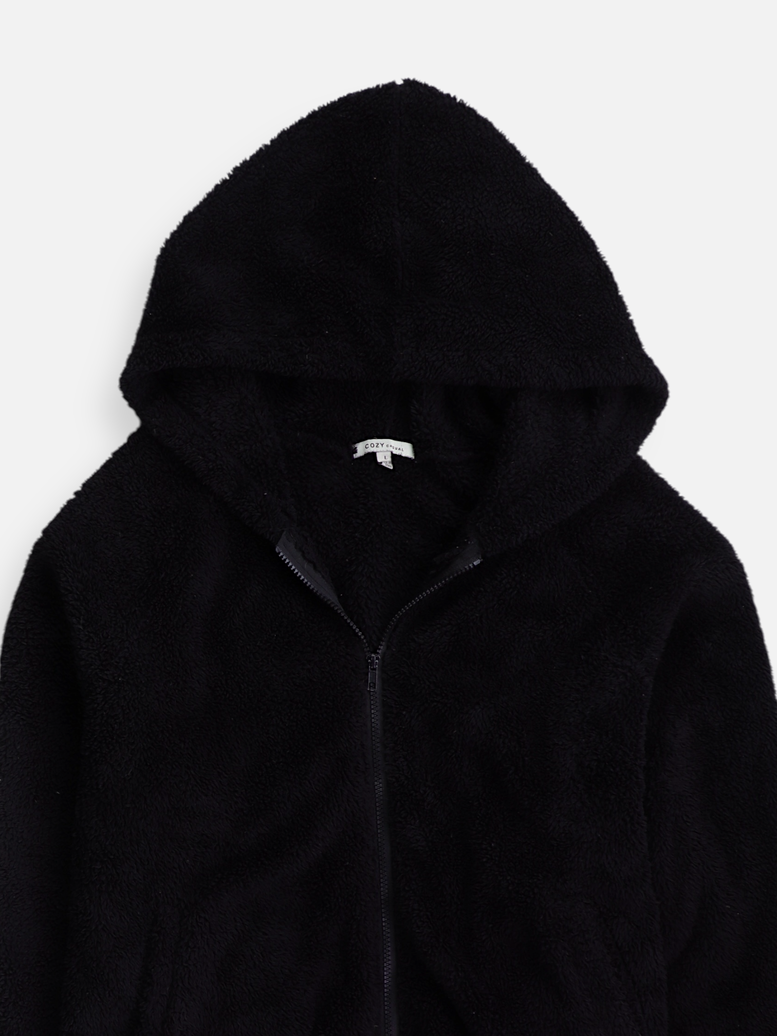 Sudadera Hoodie Teddy - Hombre - Large