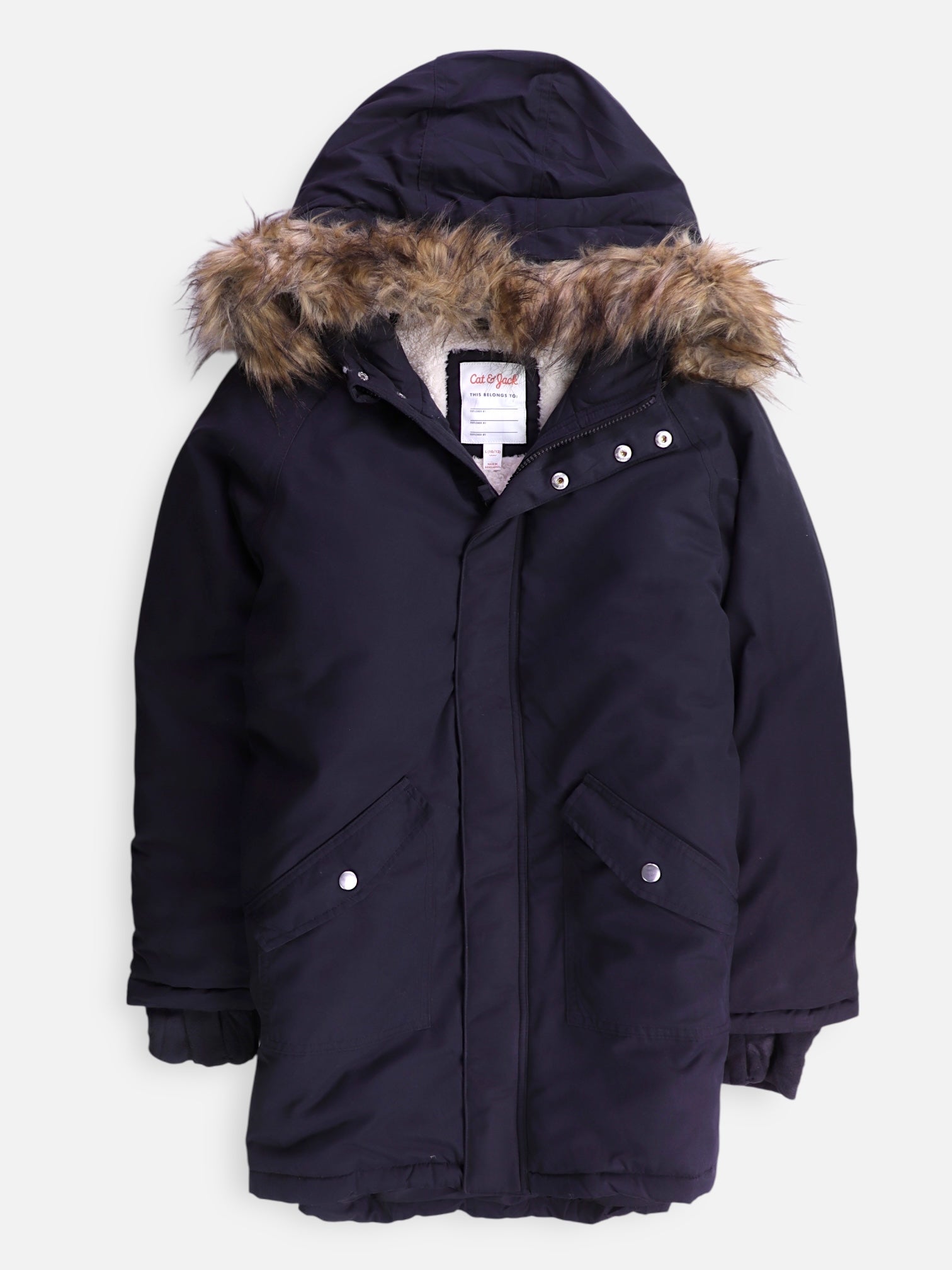 Cat & Jack Chaqueta Casual Cazadora - Niña - Large - 10-12Y (Años)