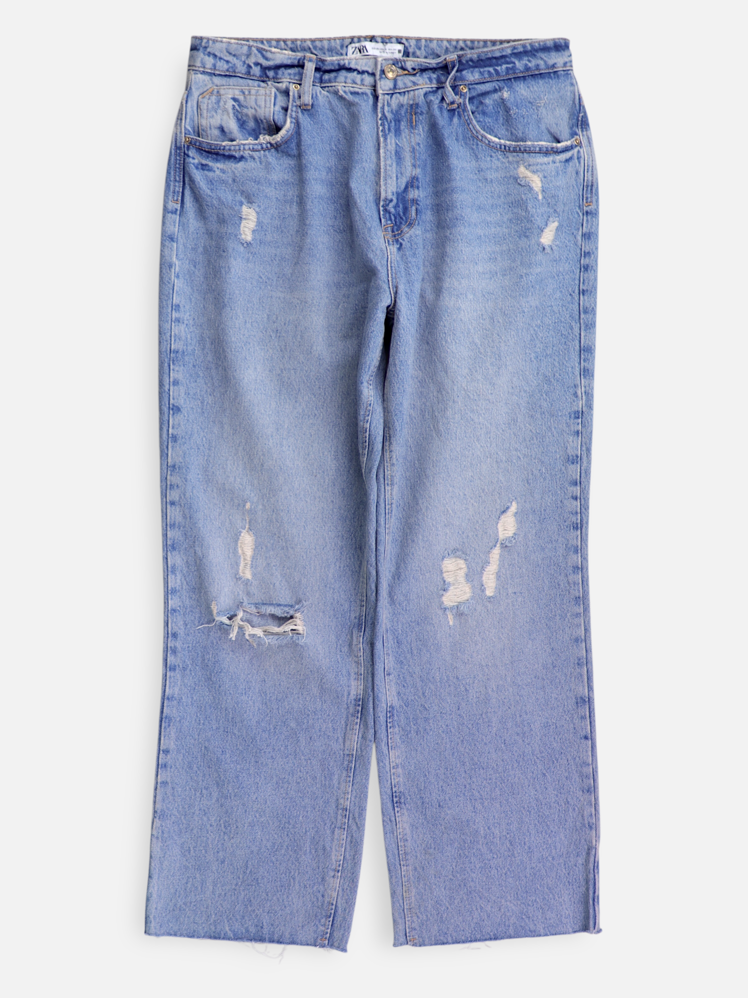 ZARA Jean Regular Fit Denim - Mujer - 12