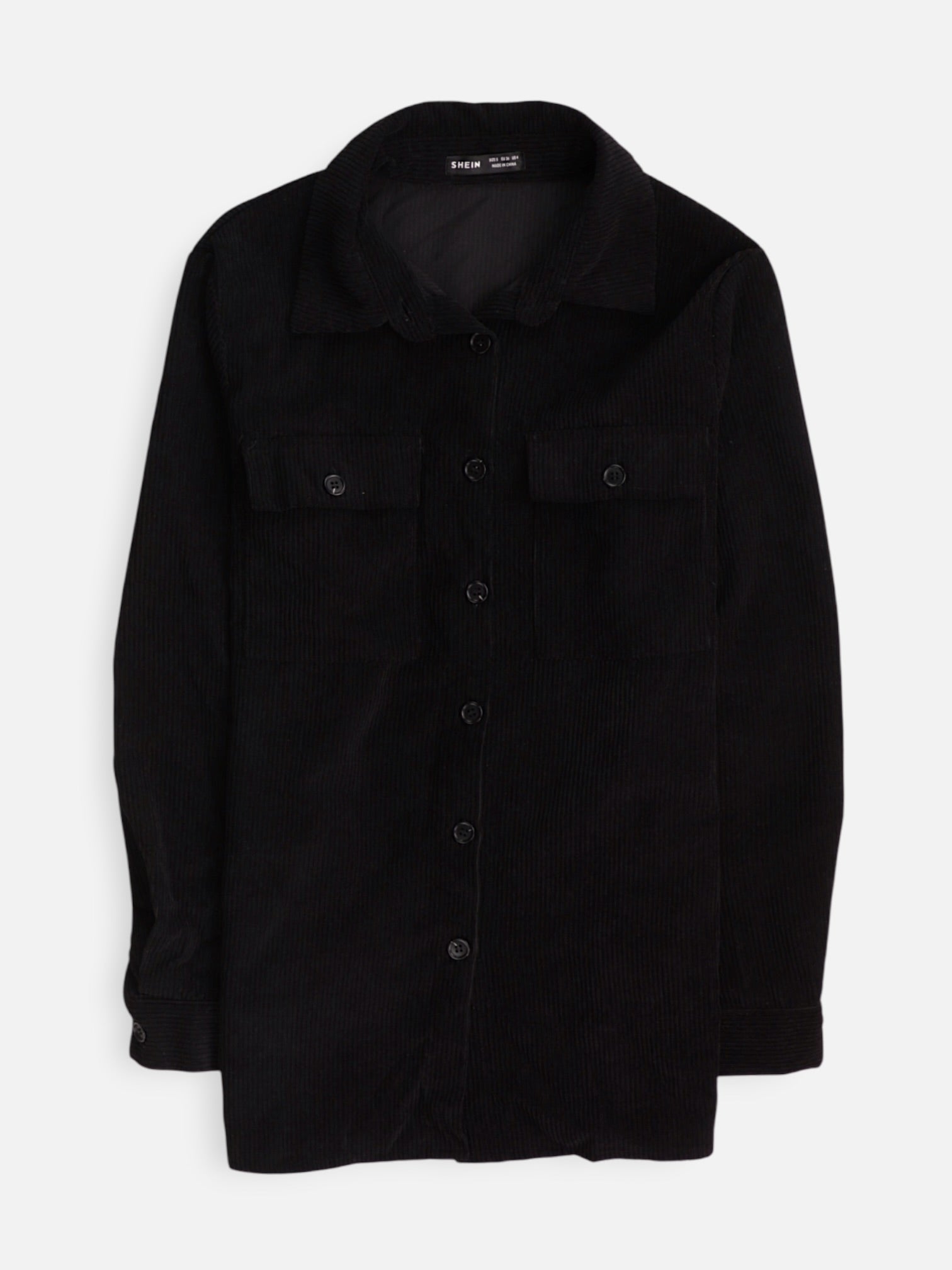 SHEIN Chaqueta Sobrecamisa Corduroy - Mujer - Small