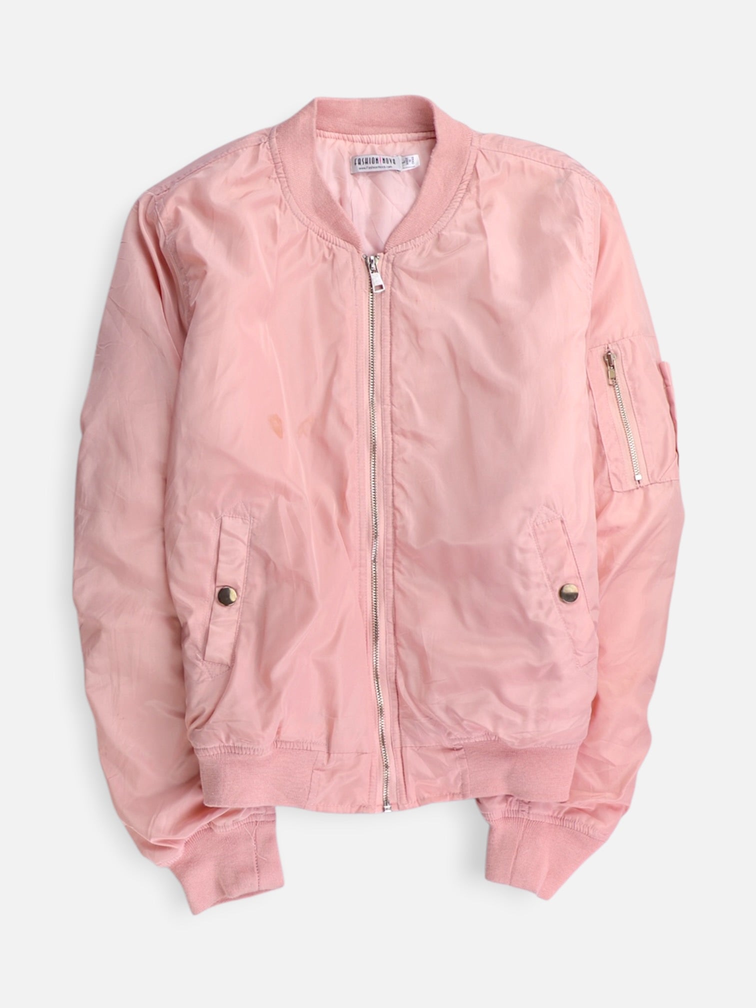 Fashionnova Chaqueta Bomber Impermeable - Mujer - Large