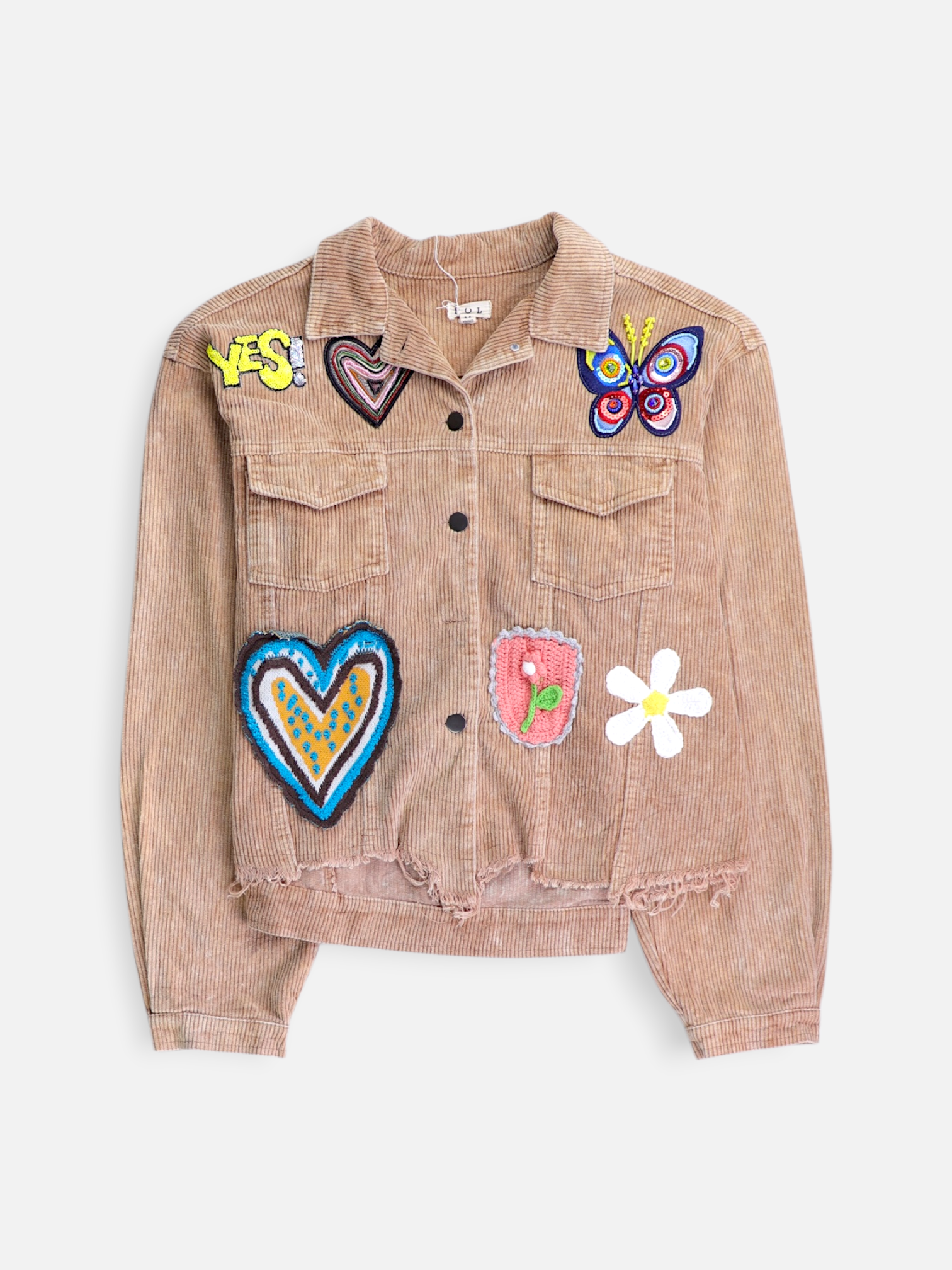 Chaqueta Casual Crop Top - Mujer - Medium