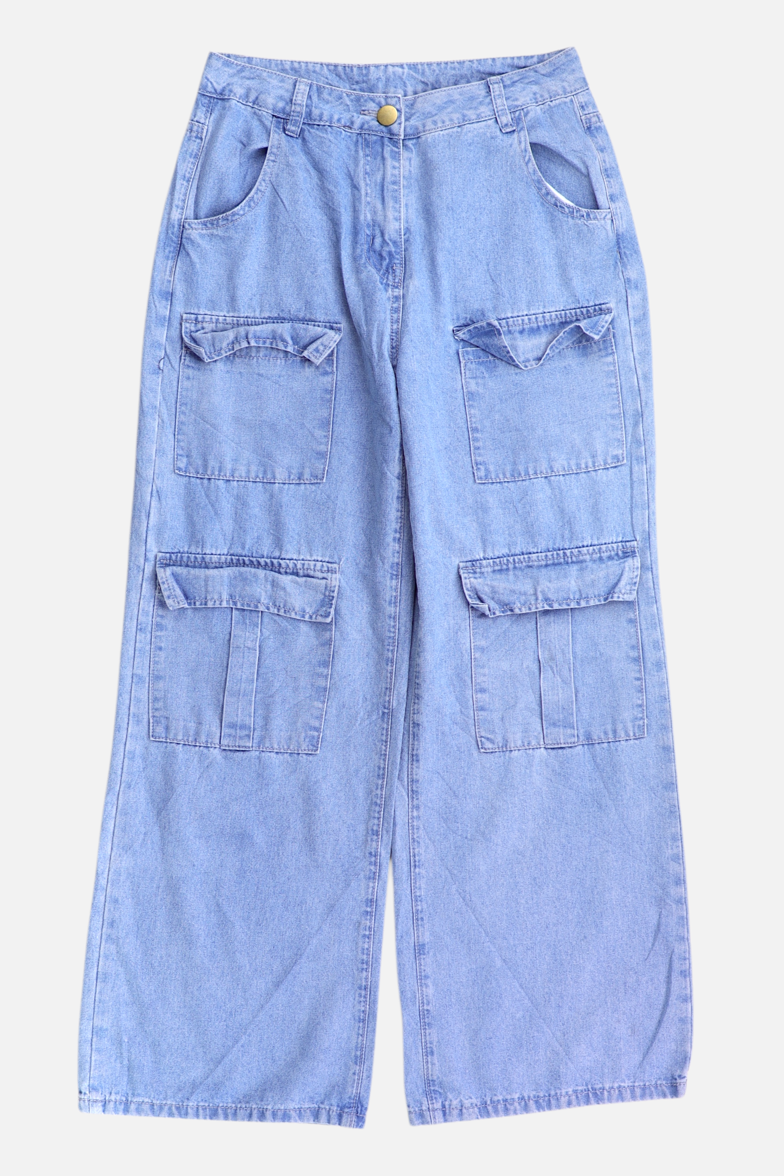 Jean Mom Jean Cargo - Mujer - Medium