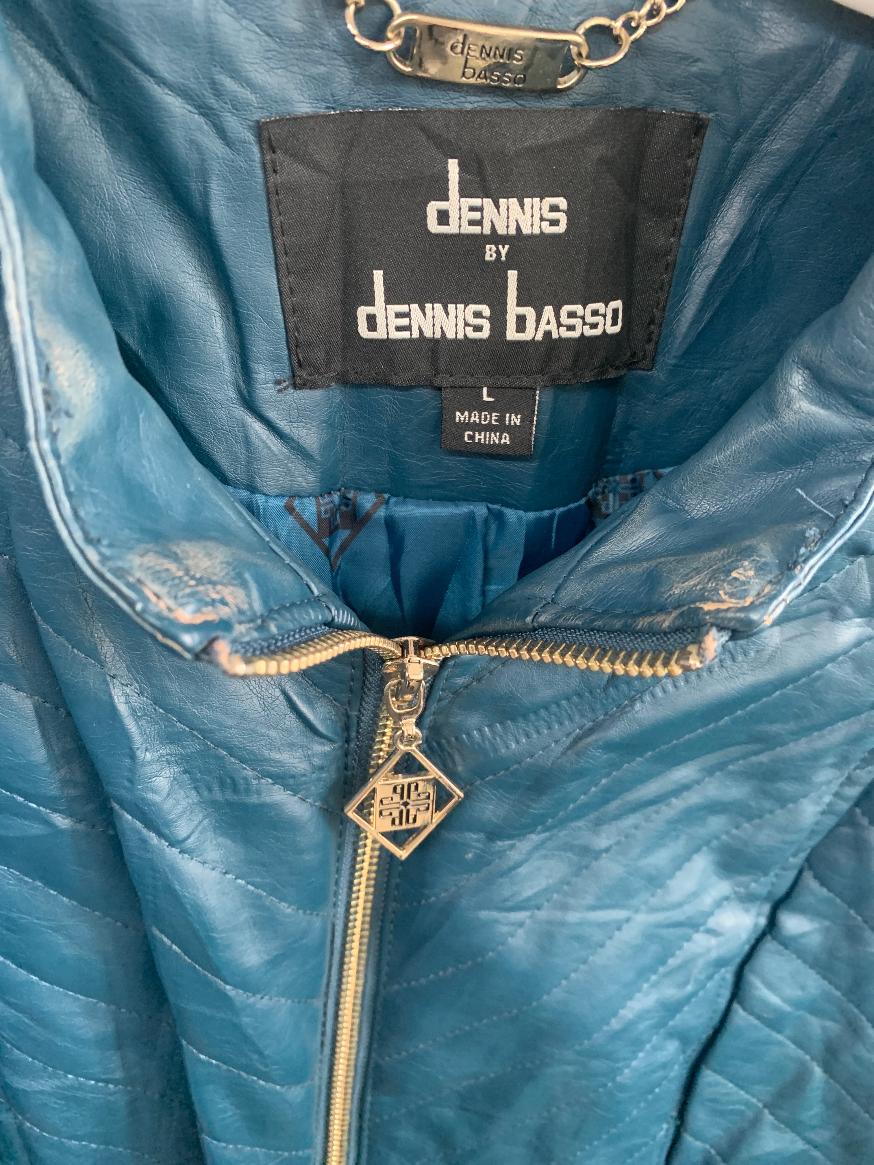 dennis basso Chaqueta Cuero Cuero - Hombre - Large