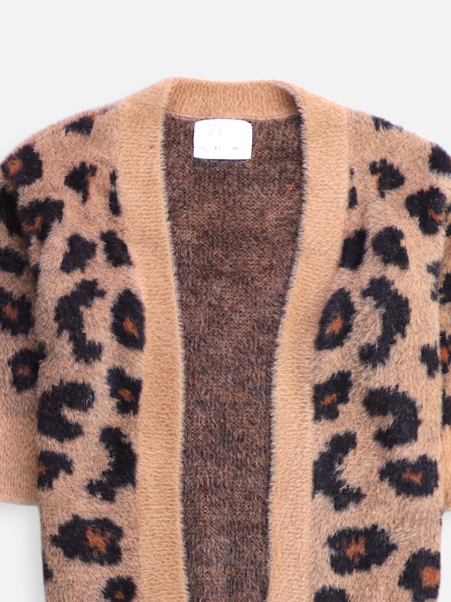 ZARA Sueter Cardigan Casual - Niña - Small - 6-7Y (Años)