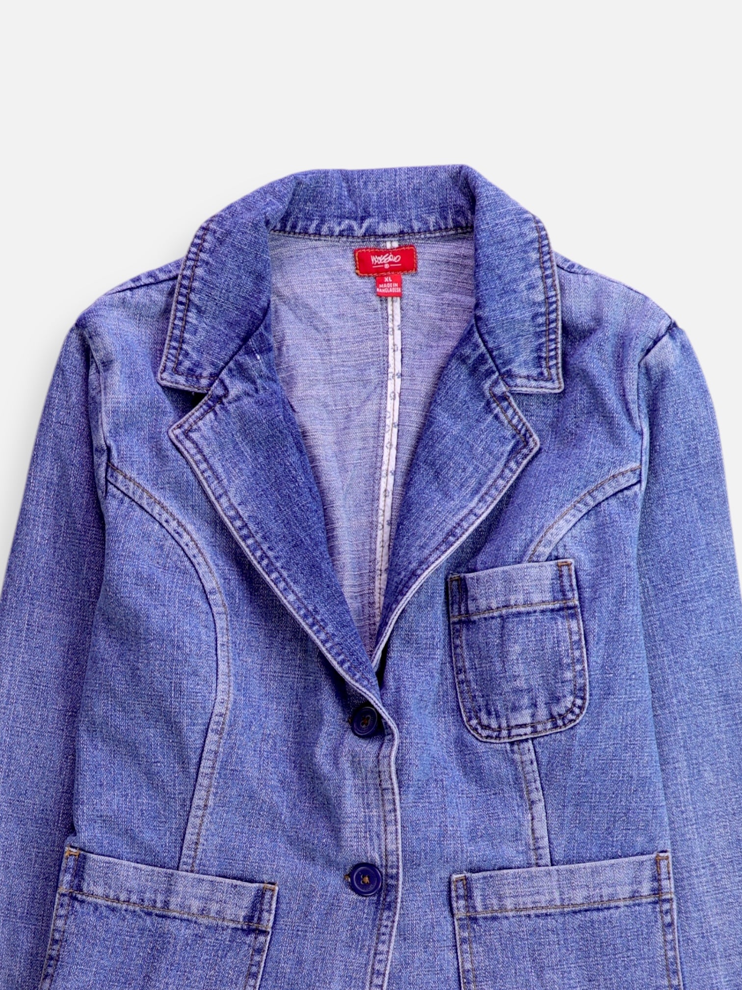 Mossimo Chaqueta Denim Basic - Mujer - XL