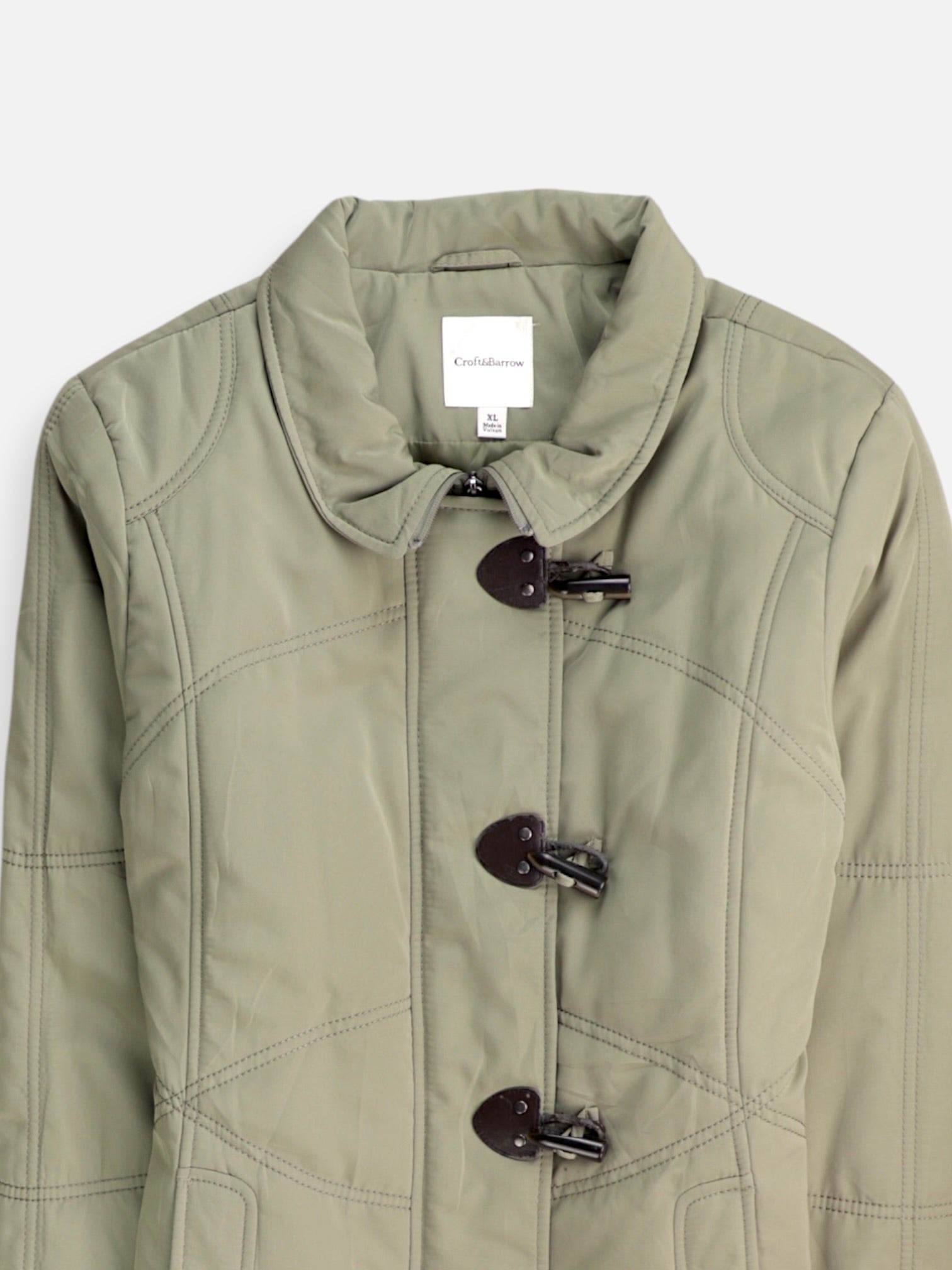Croft & Barrow Chaqueta Puffer Impermeable - Mujer - XL