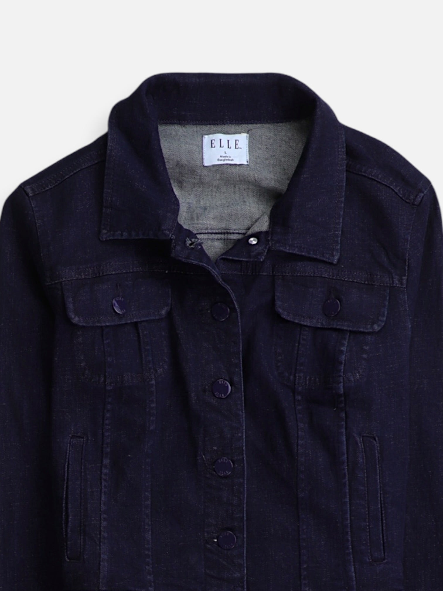 ELLE Chaqueta Denim Basic - Mujer - Large