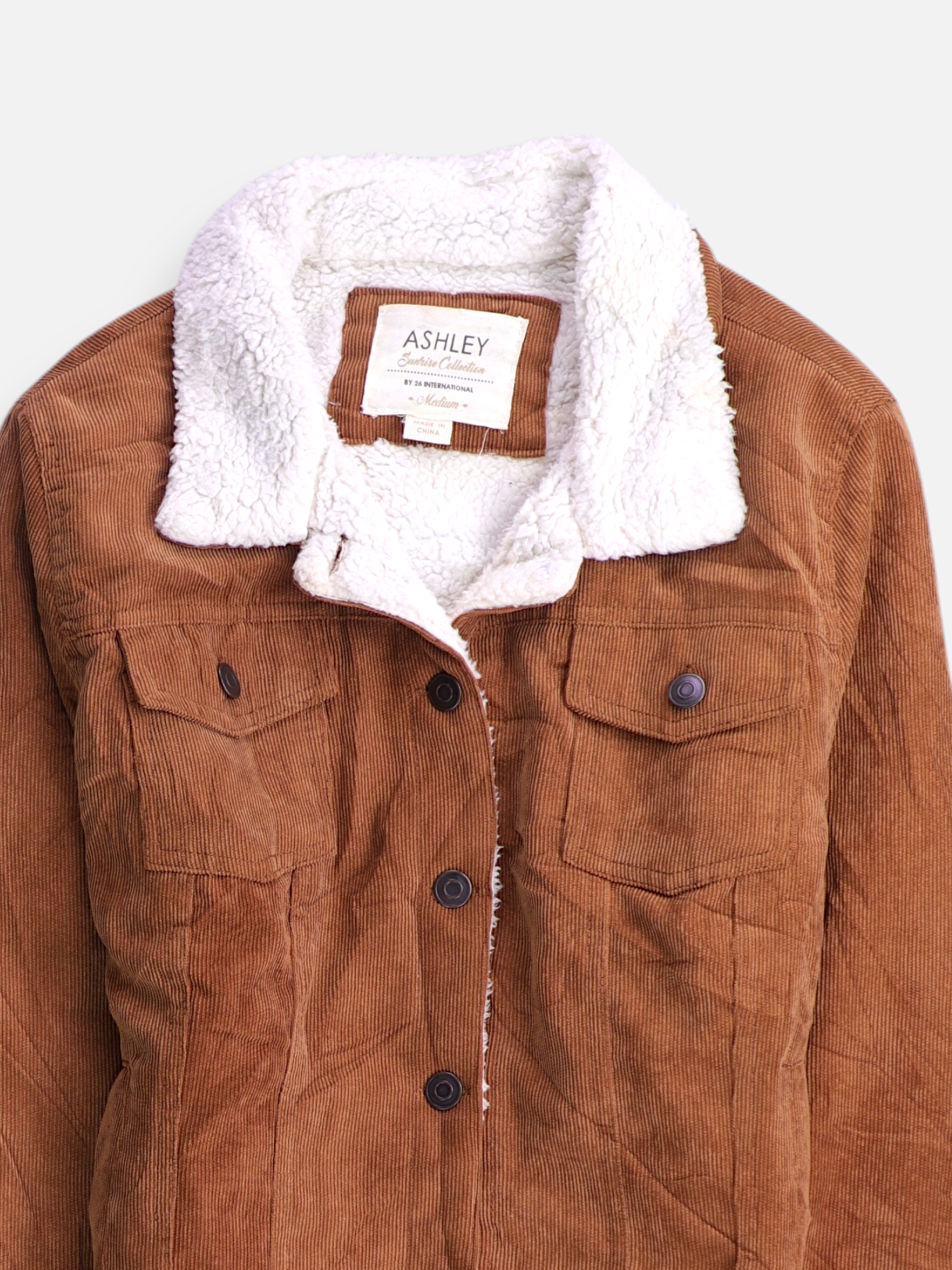Chaqueta Sherpa Trucker Corduroy - Mujer - Medium