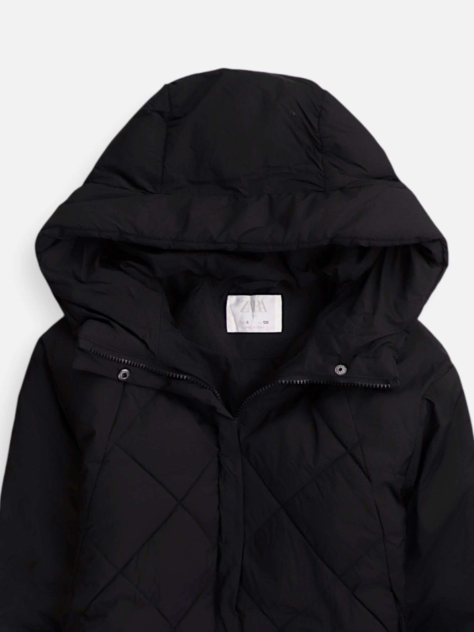 ZARA Chaqueta Impermeable Puffer - Niña - N/A - 6-8Y (Años)