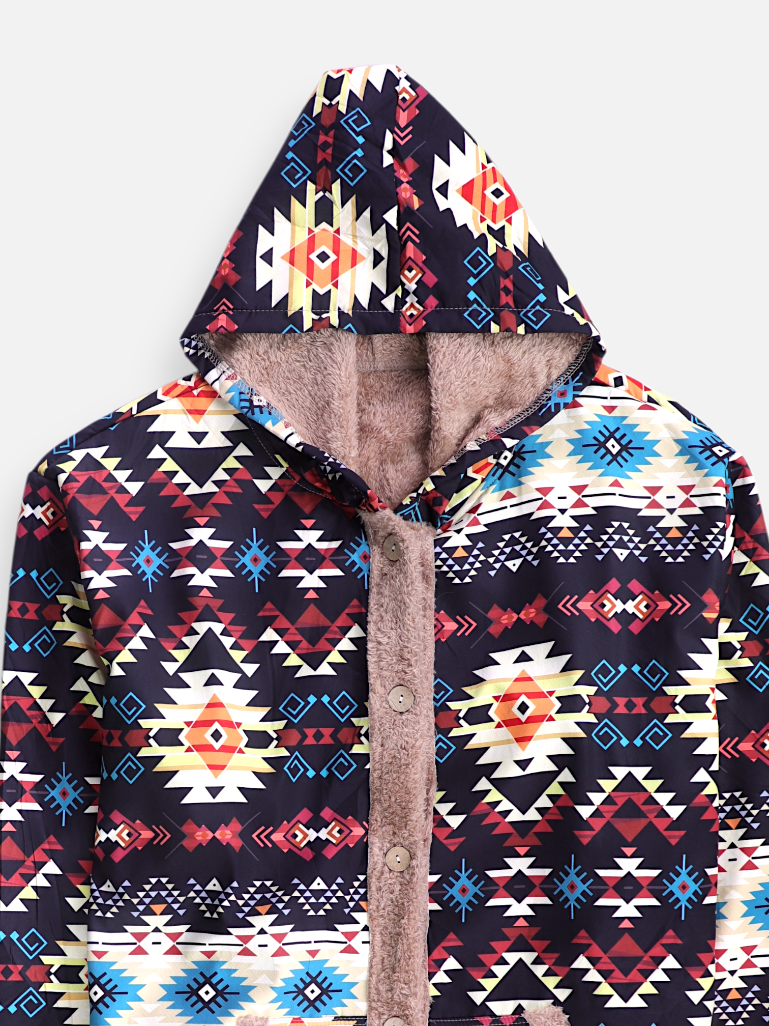 Sudadera Hoodie Color Block - Mujer - 4XL