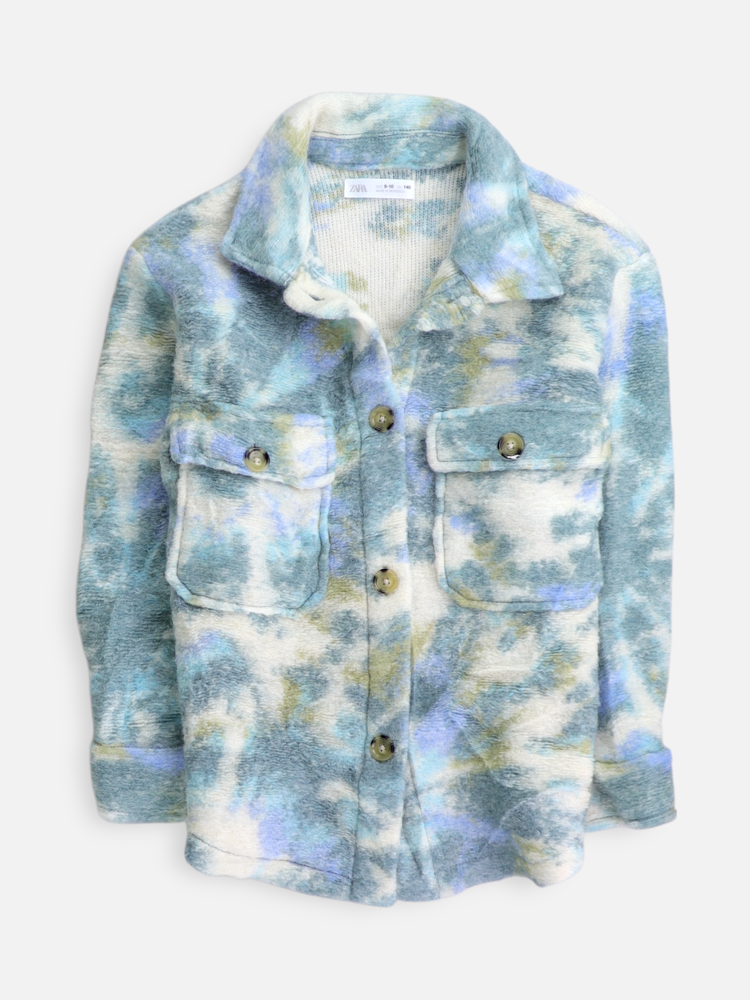 ZARA Chaqueta Sobrecamisa Tie-Dye - Niña - N/A - 10-12Y (Años)