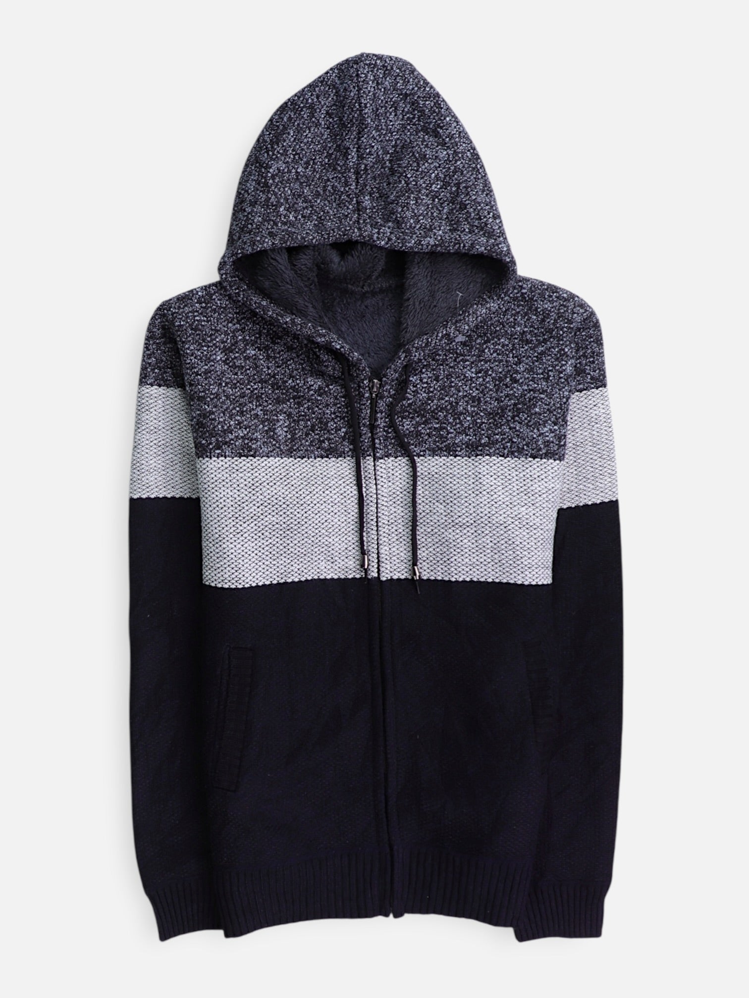 Sudadera Hoodie Color Block - Hombre - N/A