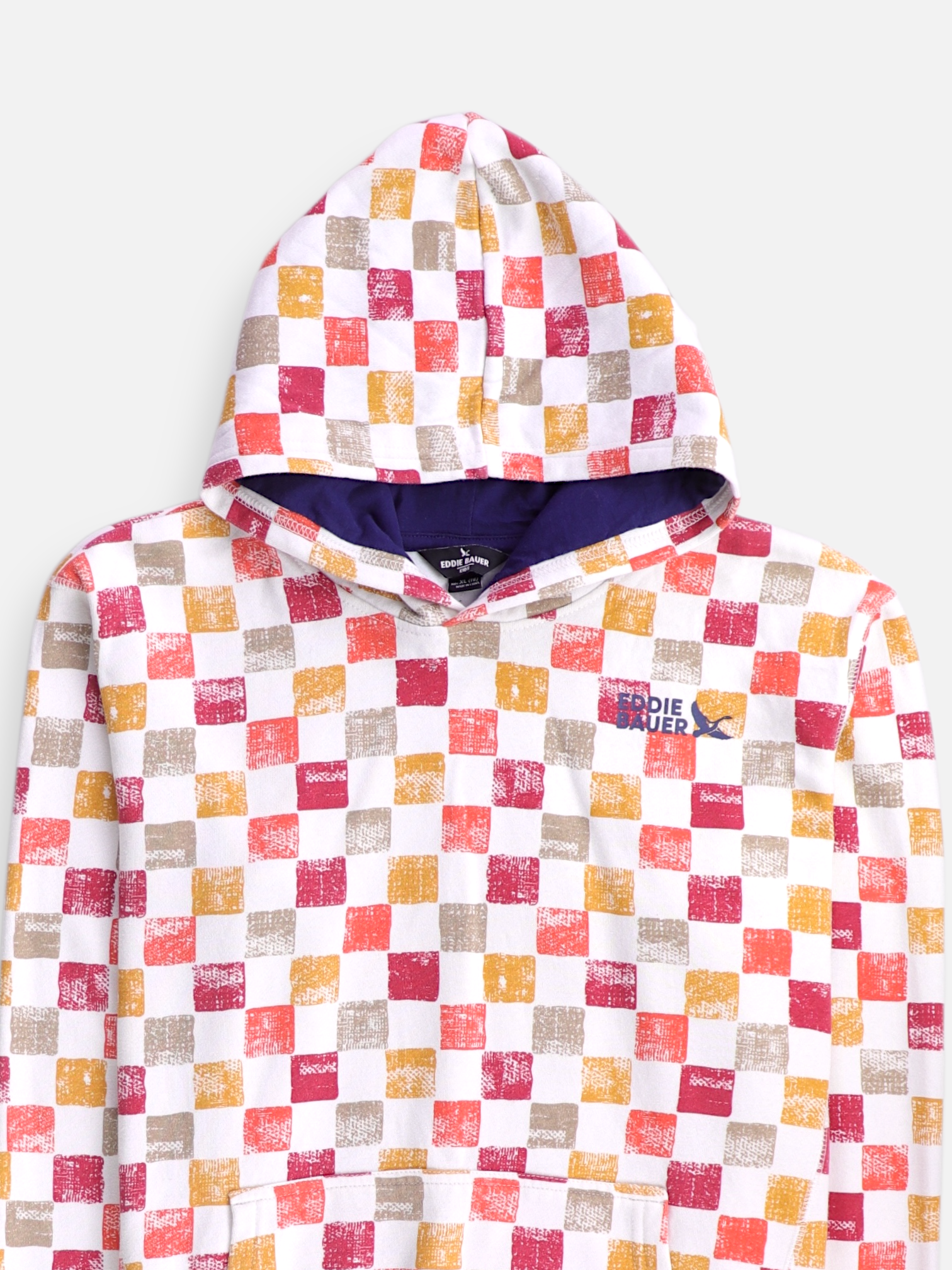 Eddie Bauer Sudadera Hoodie Color Block - Niño - XL - 14-16Y (Años)