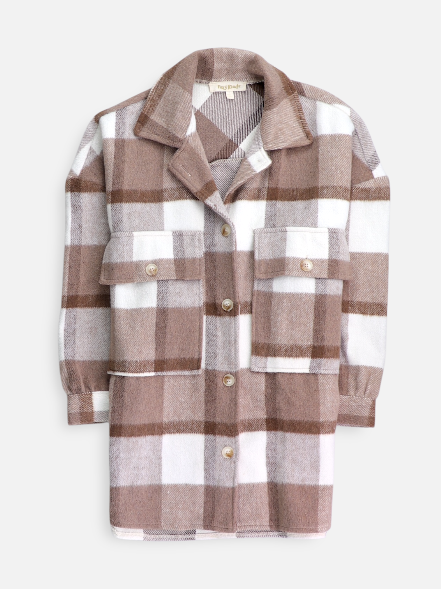 Chaqueta Sobrecamisa Color Block - Mujer - Small