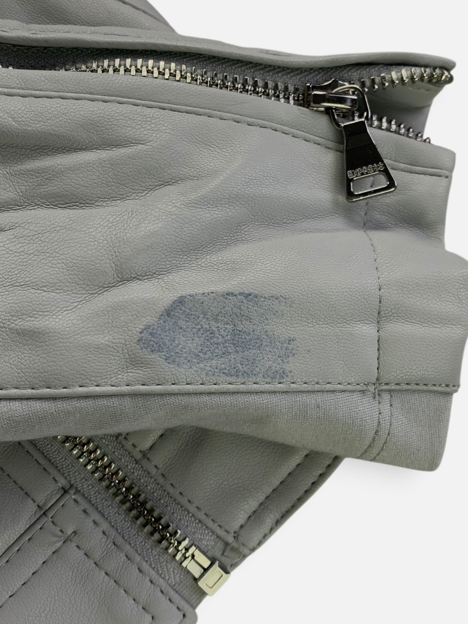 EXPRESS Chaqueta Casual Cuero - Mujer - XS