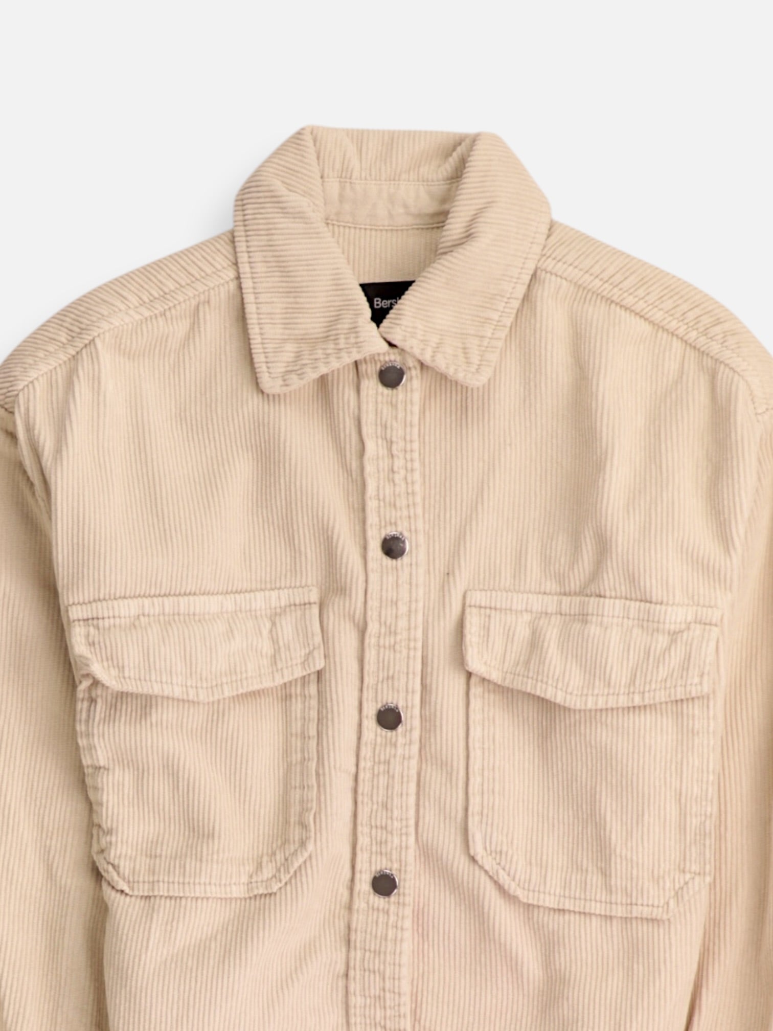 Bershka Chaqueta Sobrecamisa Corduroy - Mujer - Small