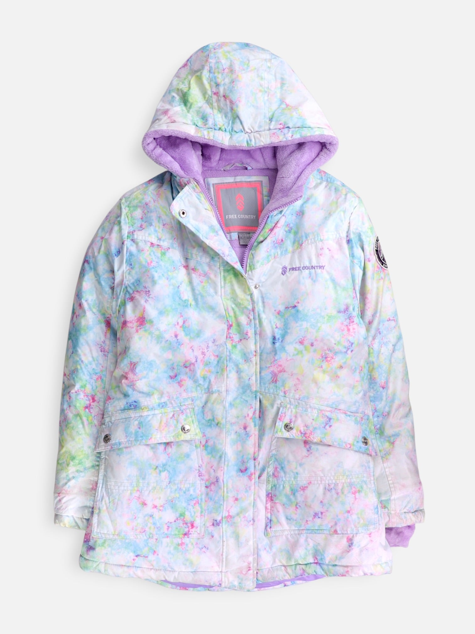 Chaqueta Impermeable Tie-Dye - Niña - Large - 14-16Y (Años)