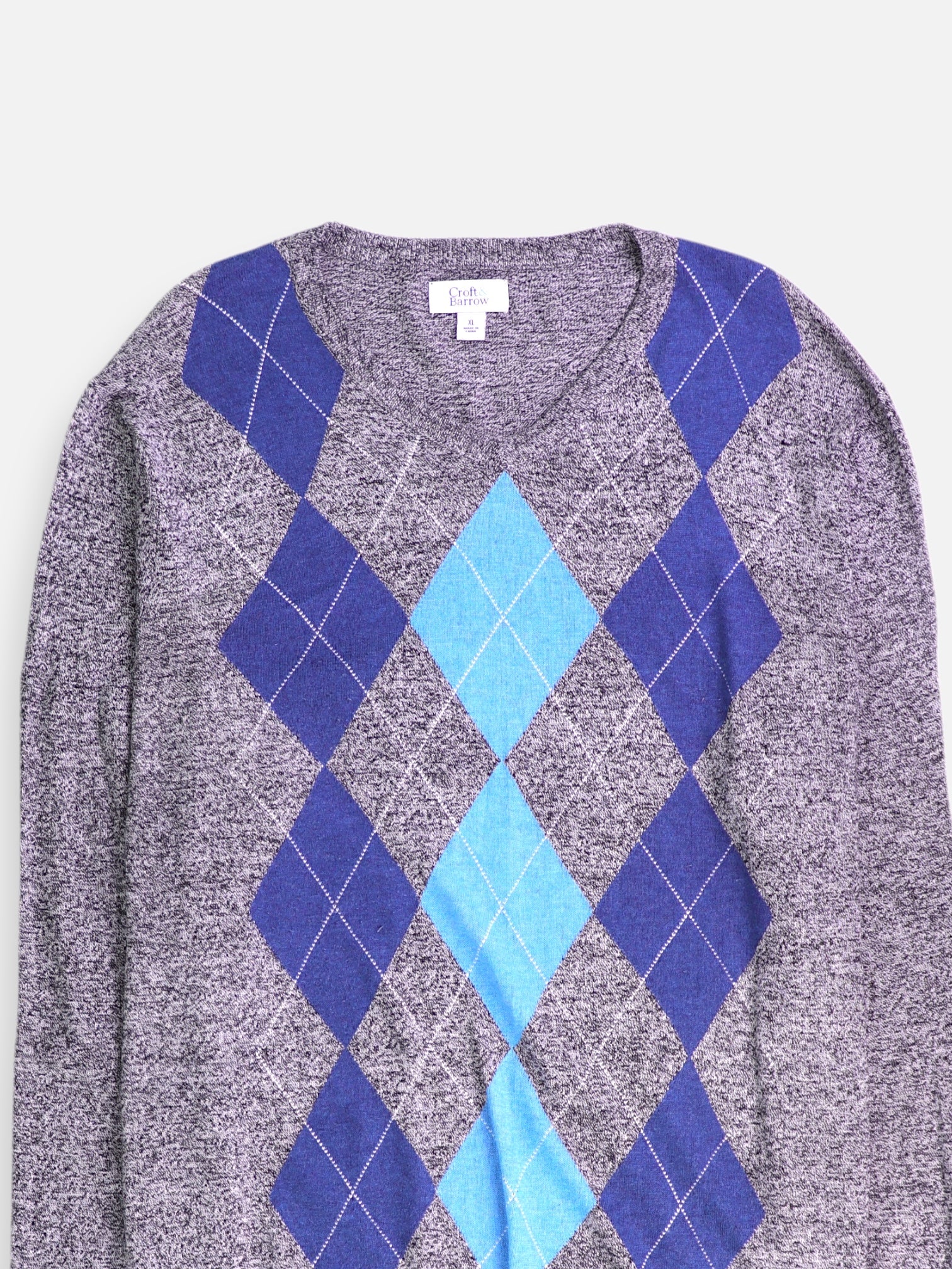 Croft & Barrow Sueter Knit Color Block - Mujer - XL