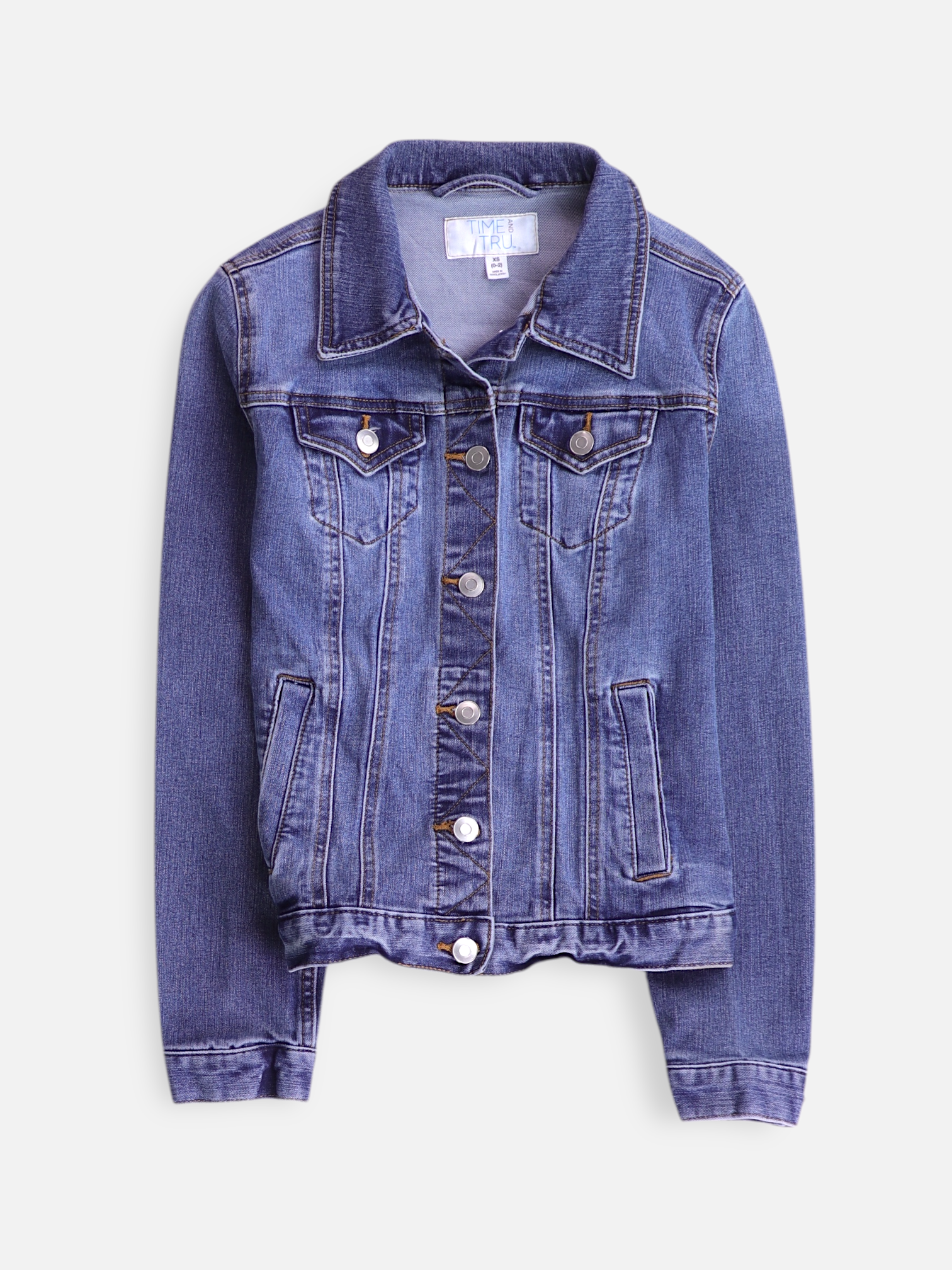 TIME THRU Chaqueta Denim Basic - Mujer - XS